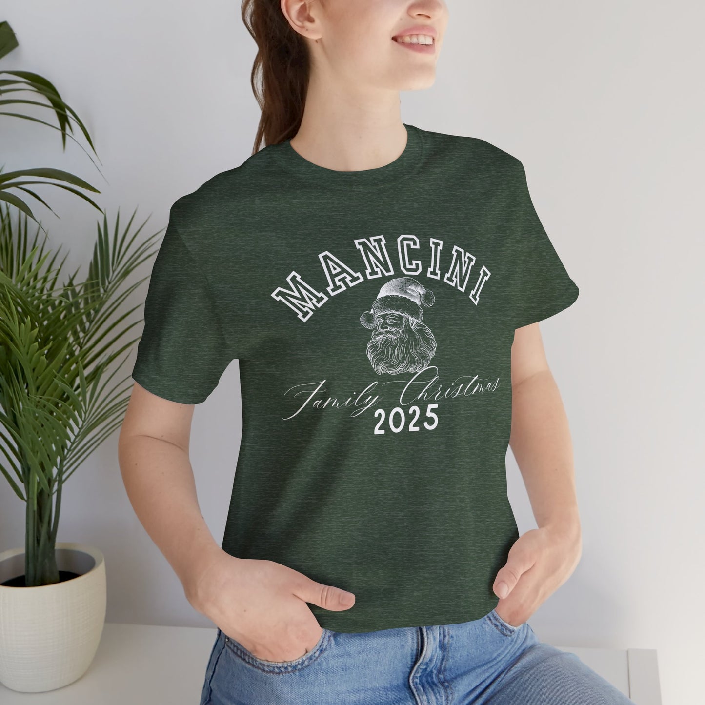 FAMILY CHRISTMAS- SANTA- Unisex Jersey Short Sleeve Tee