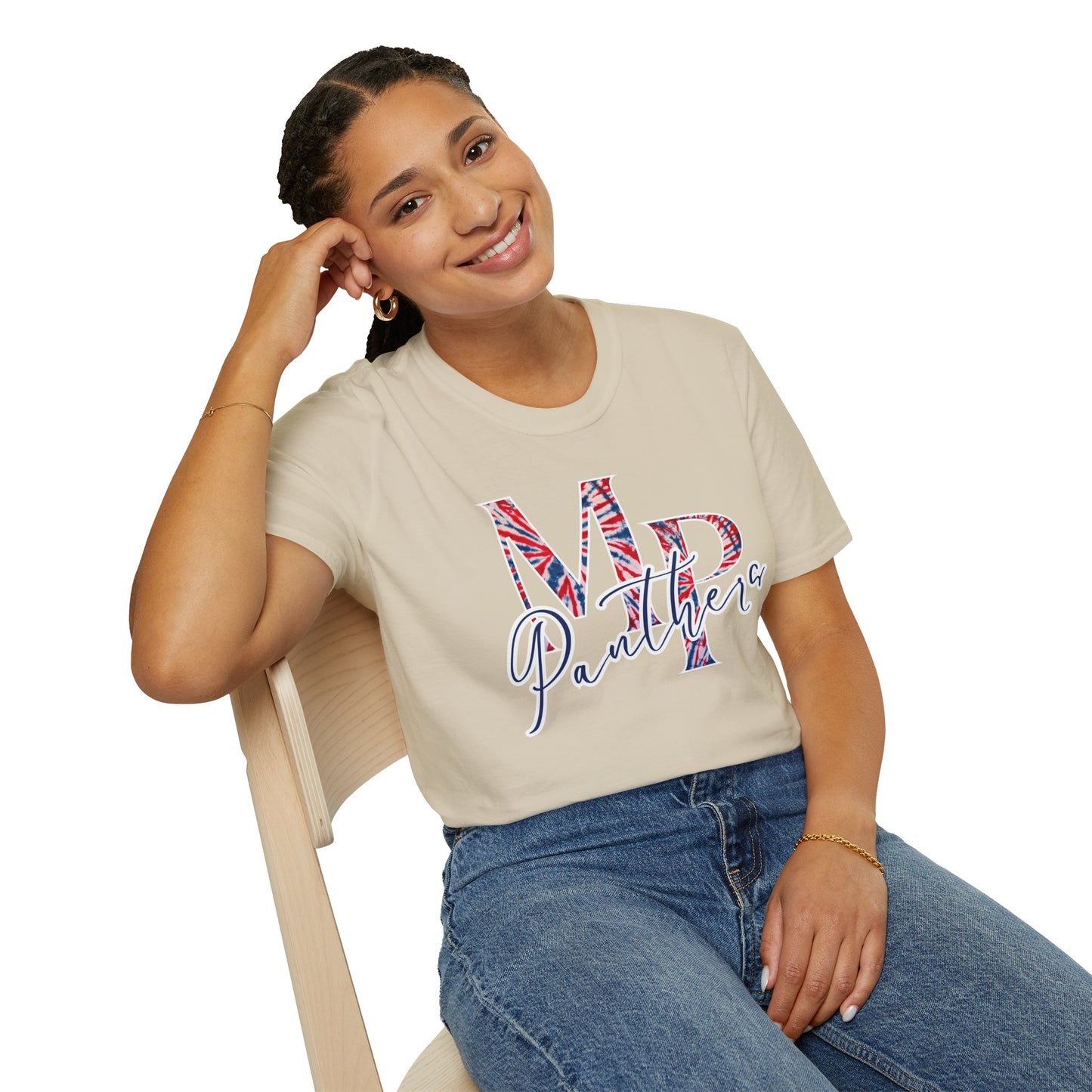 Miller Place Panther Tie Dye Unisex Graphic T-Shirt