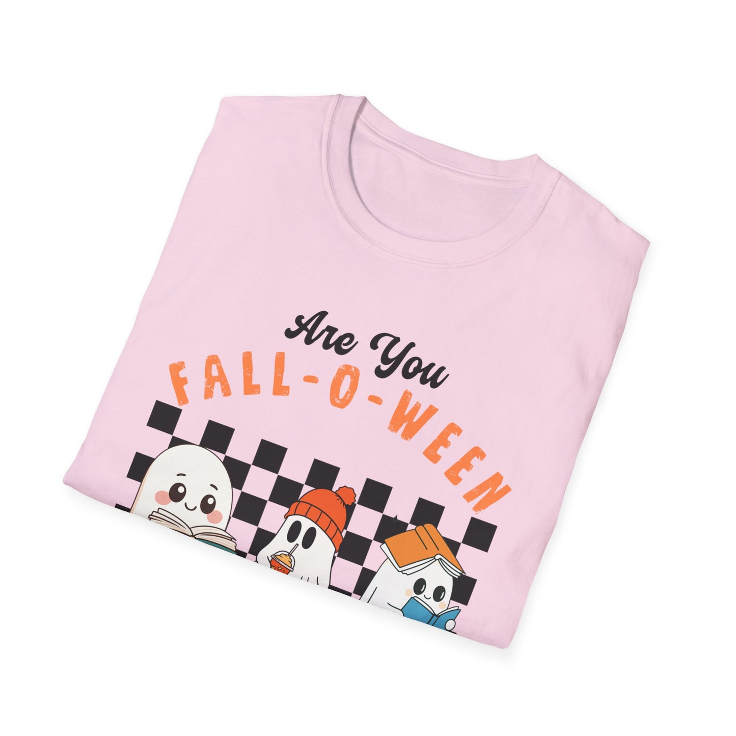 Whimsical Fall-O-Ween Teacher T-Shirt - Holiday- Softstyle Unisex Tee