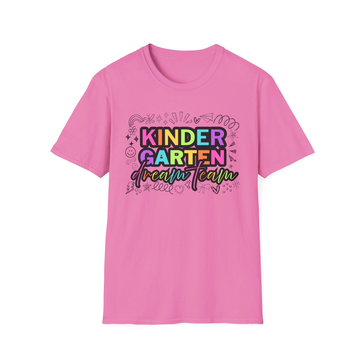 Dream Team- Kindergarten- Unisex Softstyle T-Shirt- Teacher Life