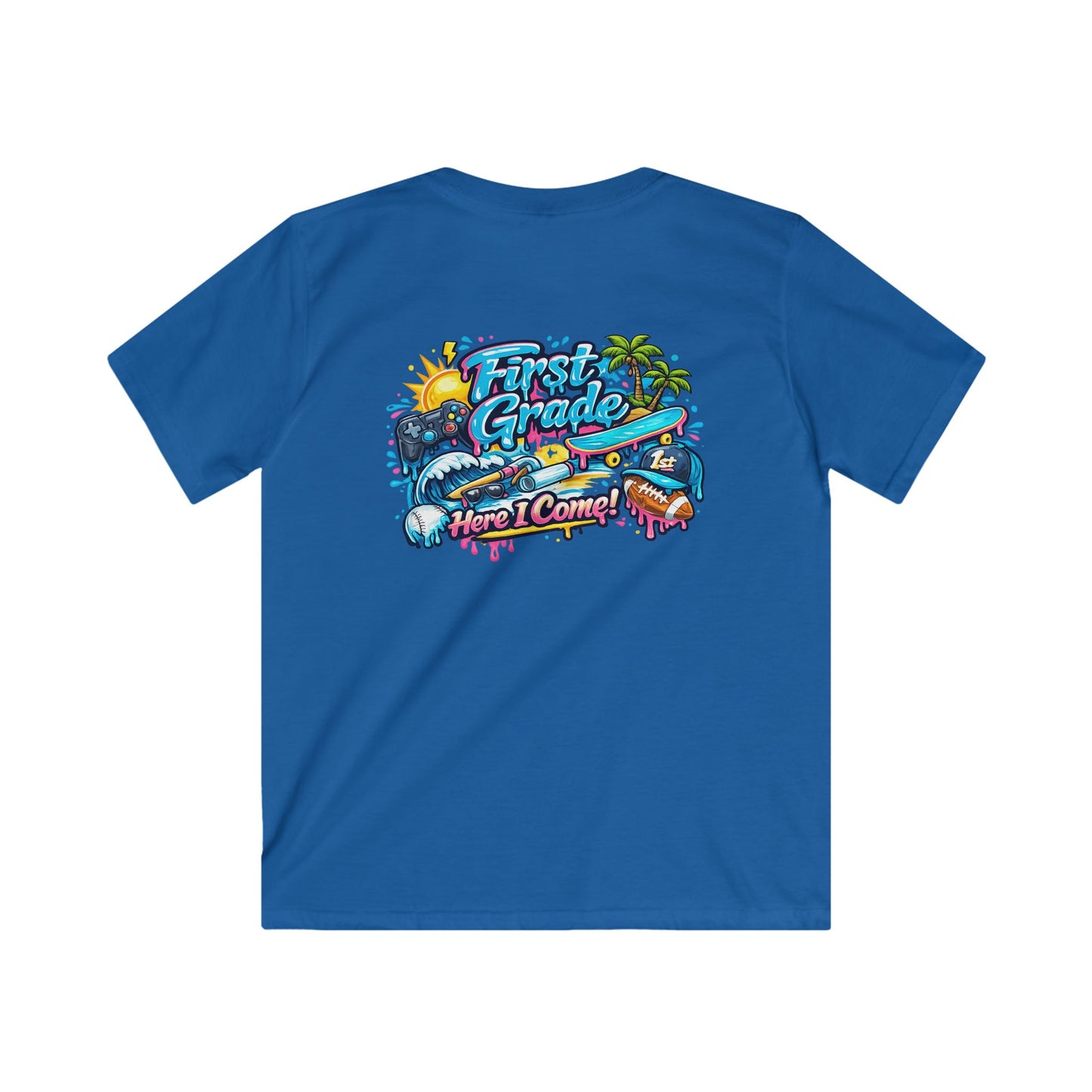 Kids Tee — "Drippin' Into Summer / First Grade Here I Come" Summer