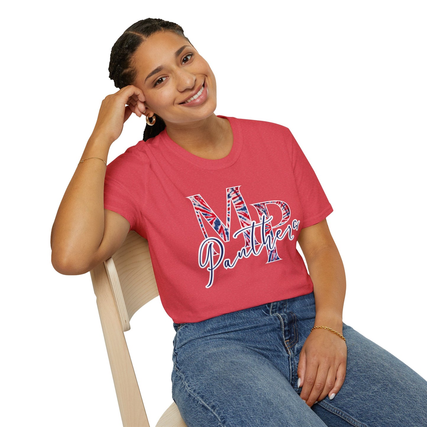 Miller Place Panther Tie Dye Unisex Graphic T-Shirt