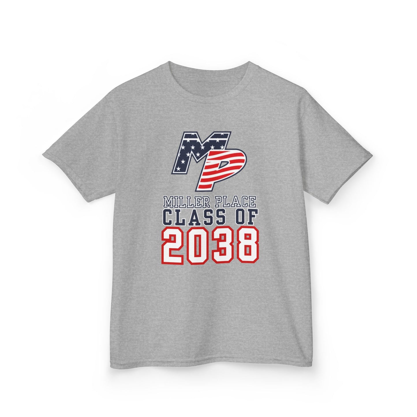 Miller Place Class of 2038 Kids Heavy Cotton Tee