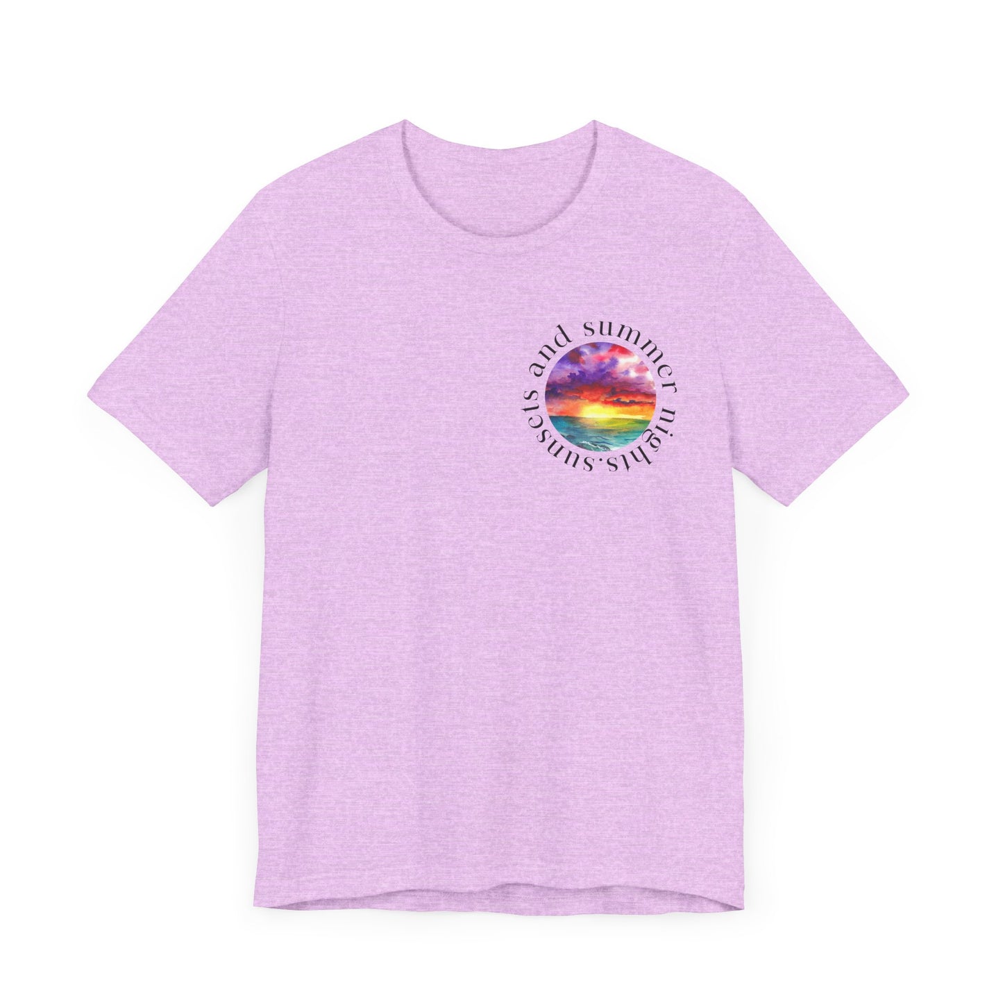 Sunset Lovers Tee, Summer Vibes T-Shirt, Unisex Graphic Tee, Beach Sunset Shirt