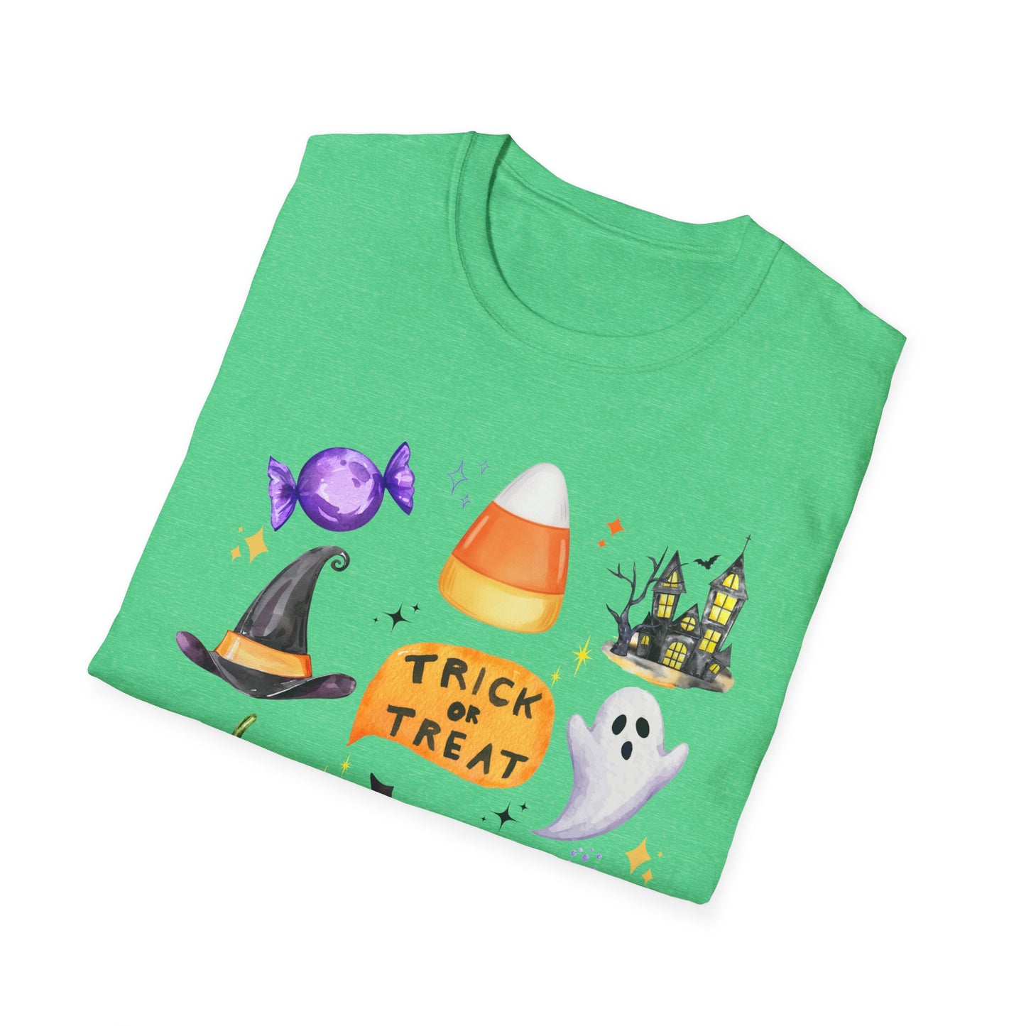 Halloween- Trick or Treat Themed T-Shirt- Unisex Softstlye