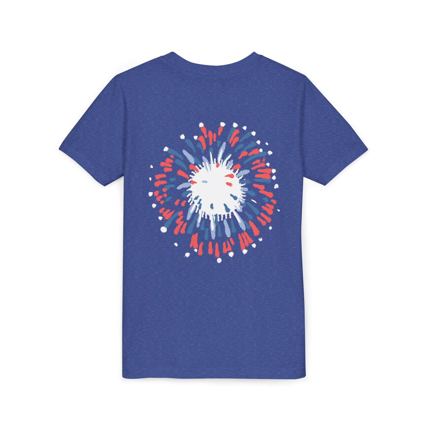 Patriotic Youth Tee for Girls, USA - Kids Short Sleeve Shirt, Holiday Mini