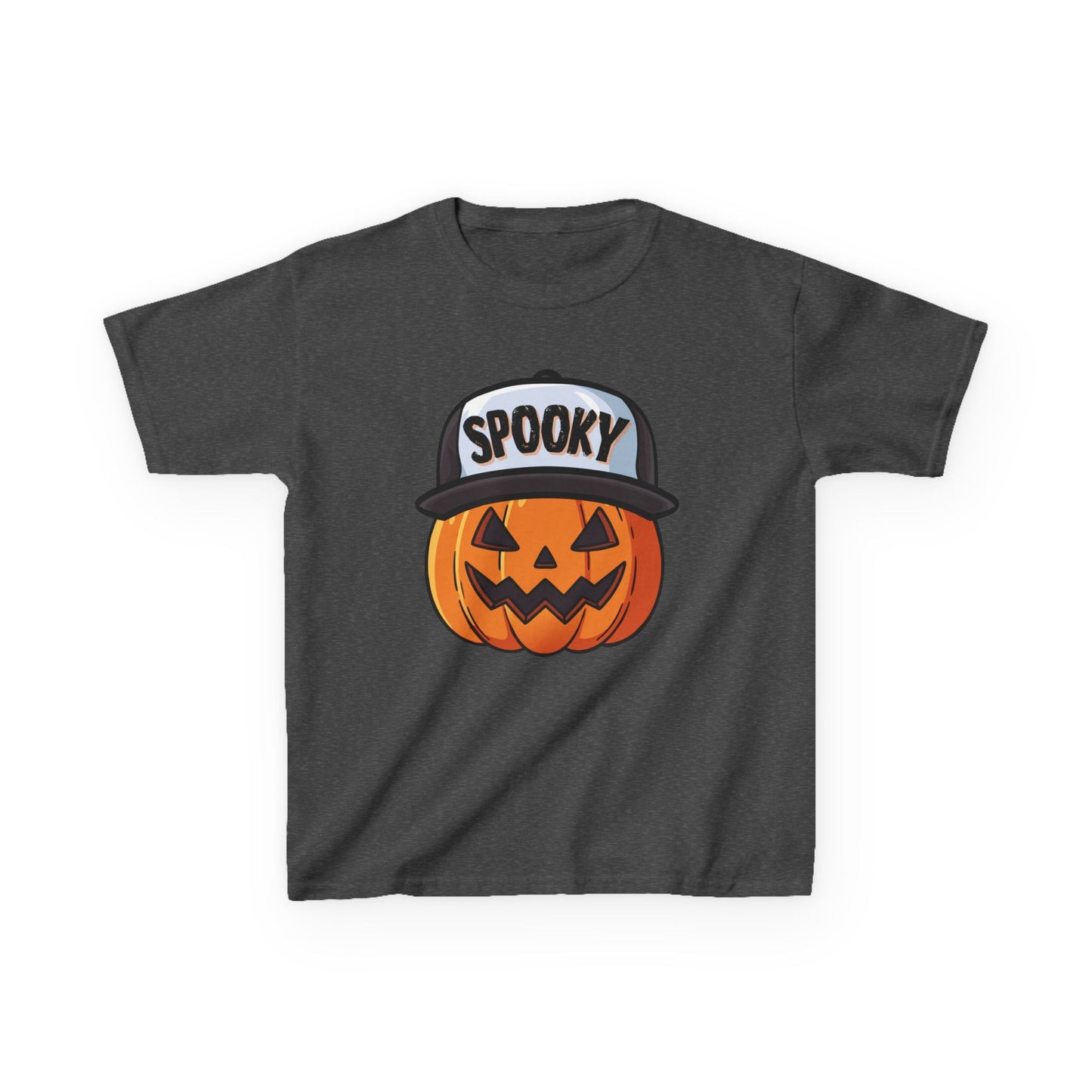 Spooky Pumpkin w/ Hat | Halloween | Kids Cotton™ Tee