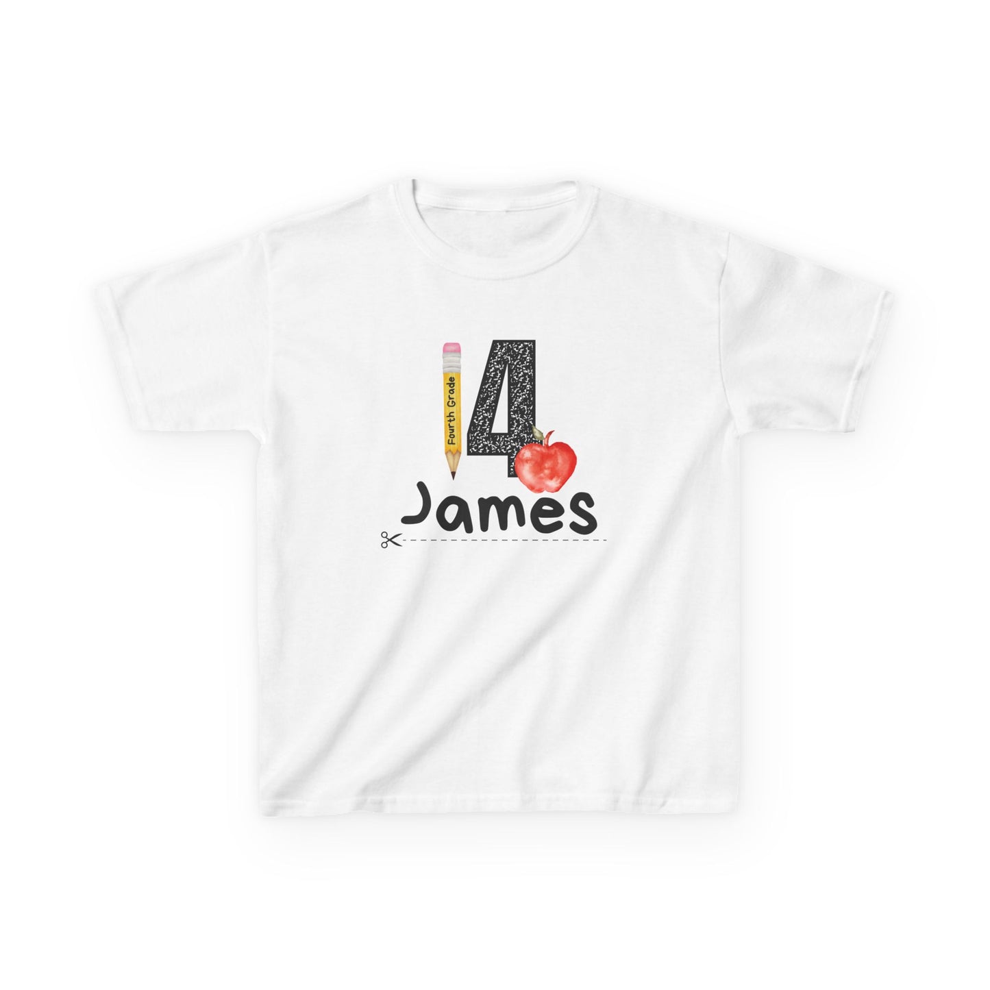 4th Grade- Personalized Kids Tee - Back to School