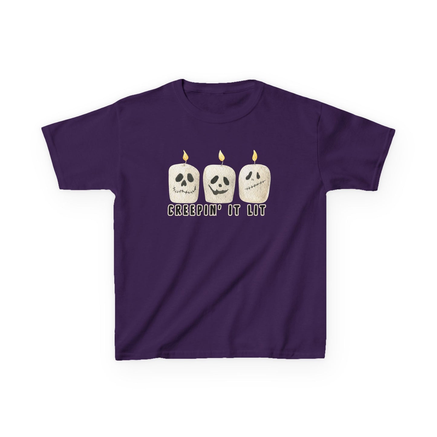 Creepin' It Lit Kids Tee, Halloween Shirt for Kids