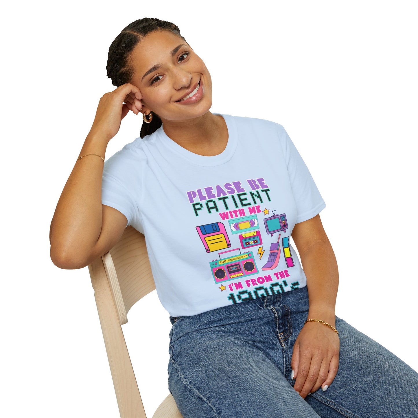 Retro 90's T-Shirt - Please Be Patient, Teacher Vintage- Unisex Graphic Tee