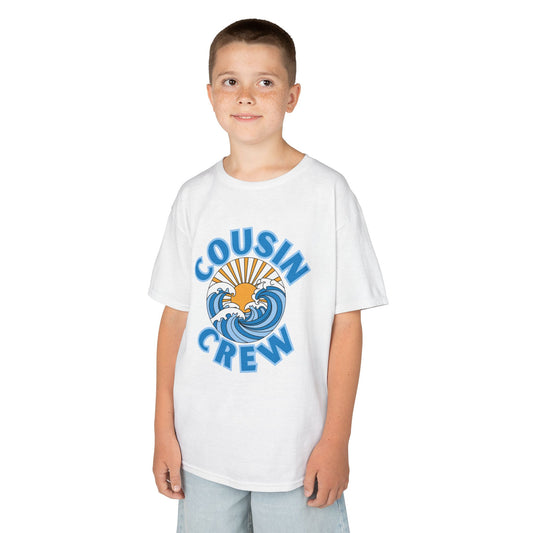 Cool Cousin Crew Kids Tee - Summer Fun, Family Gatherings, Beach Days, Mini Collection