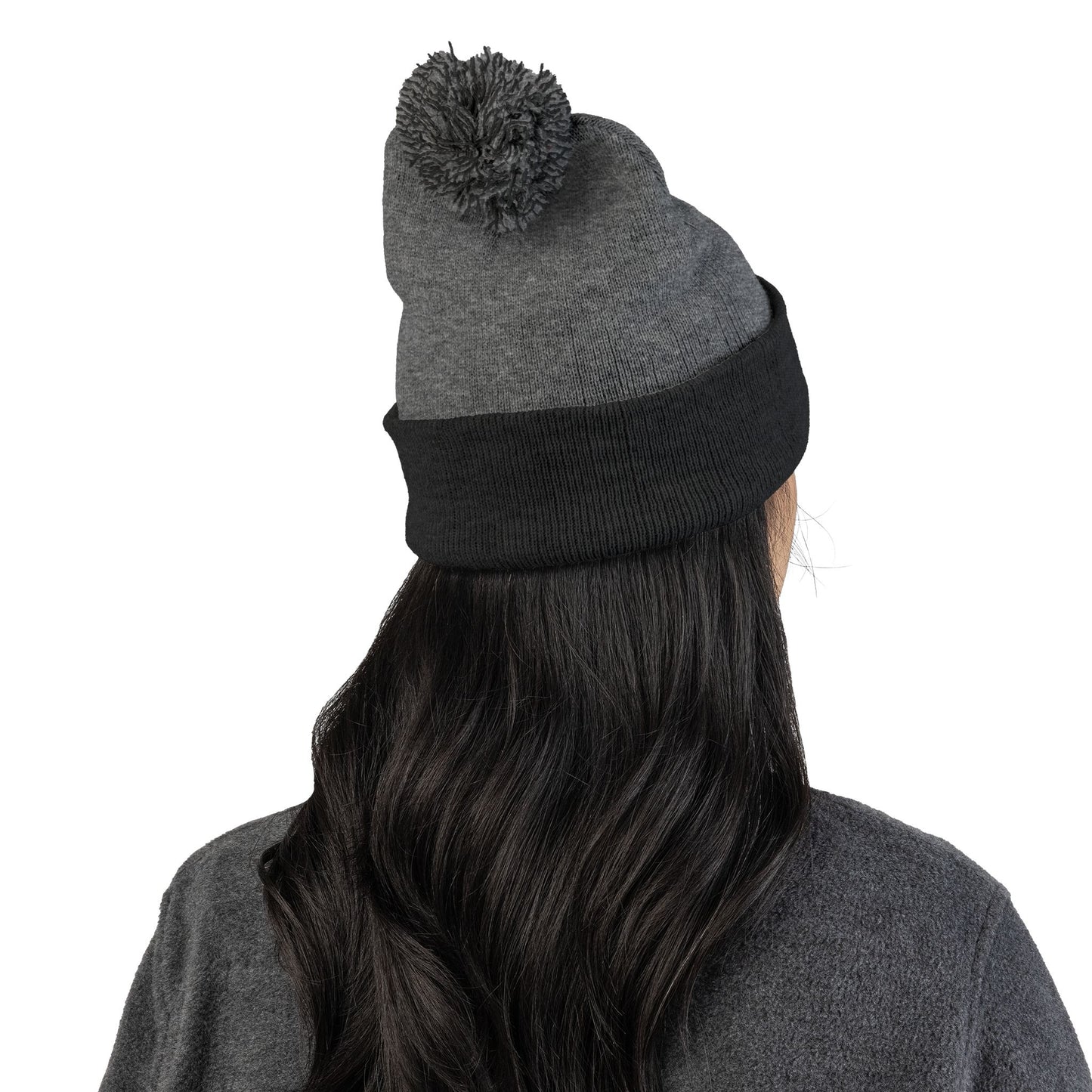 Stair Flair Embroidered Pom-Pom Knit Beanie- Personalized
