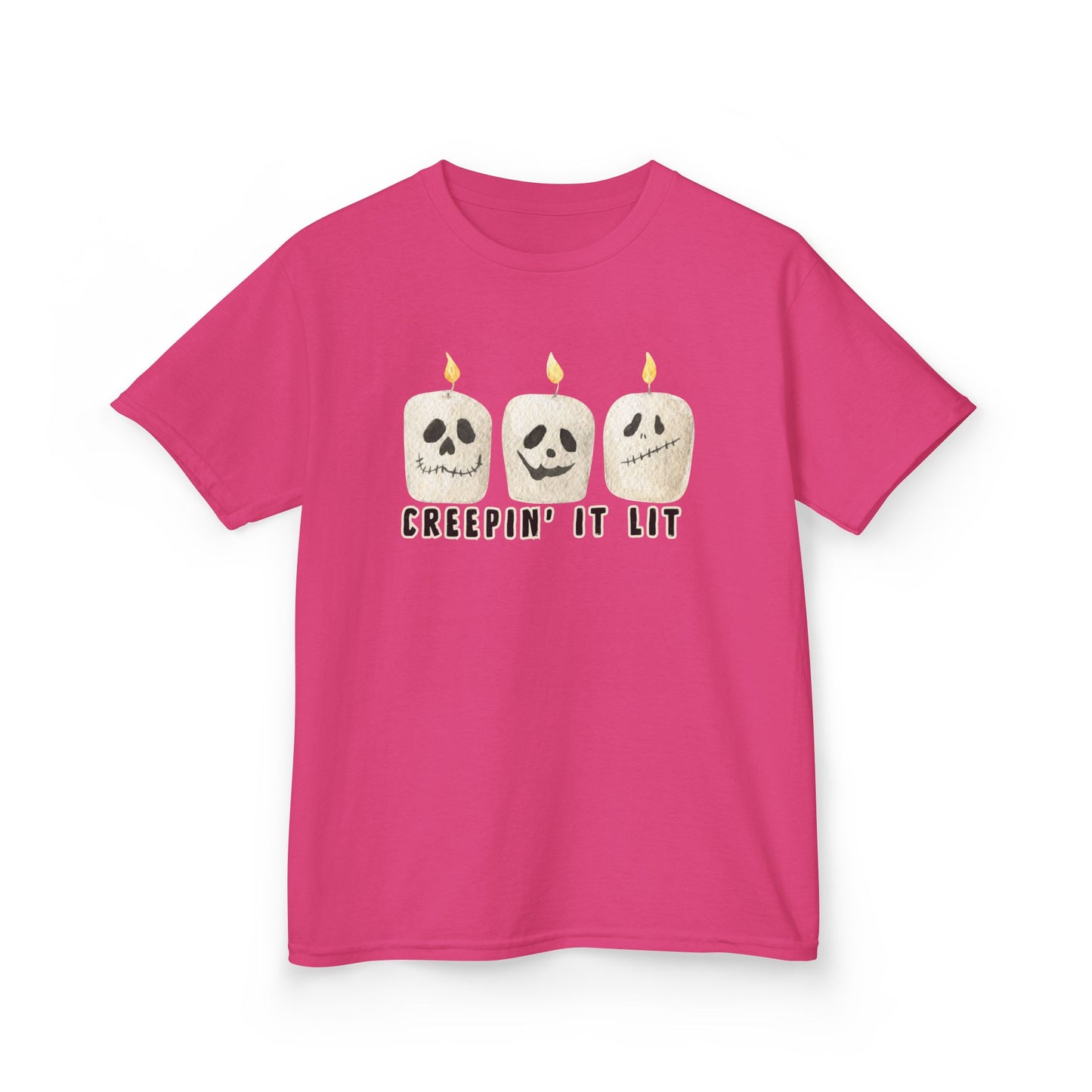 Creepin' It Lit Kids Tee, Halloween Shirt for Kids