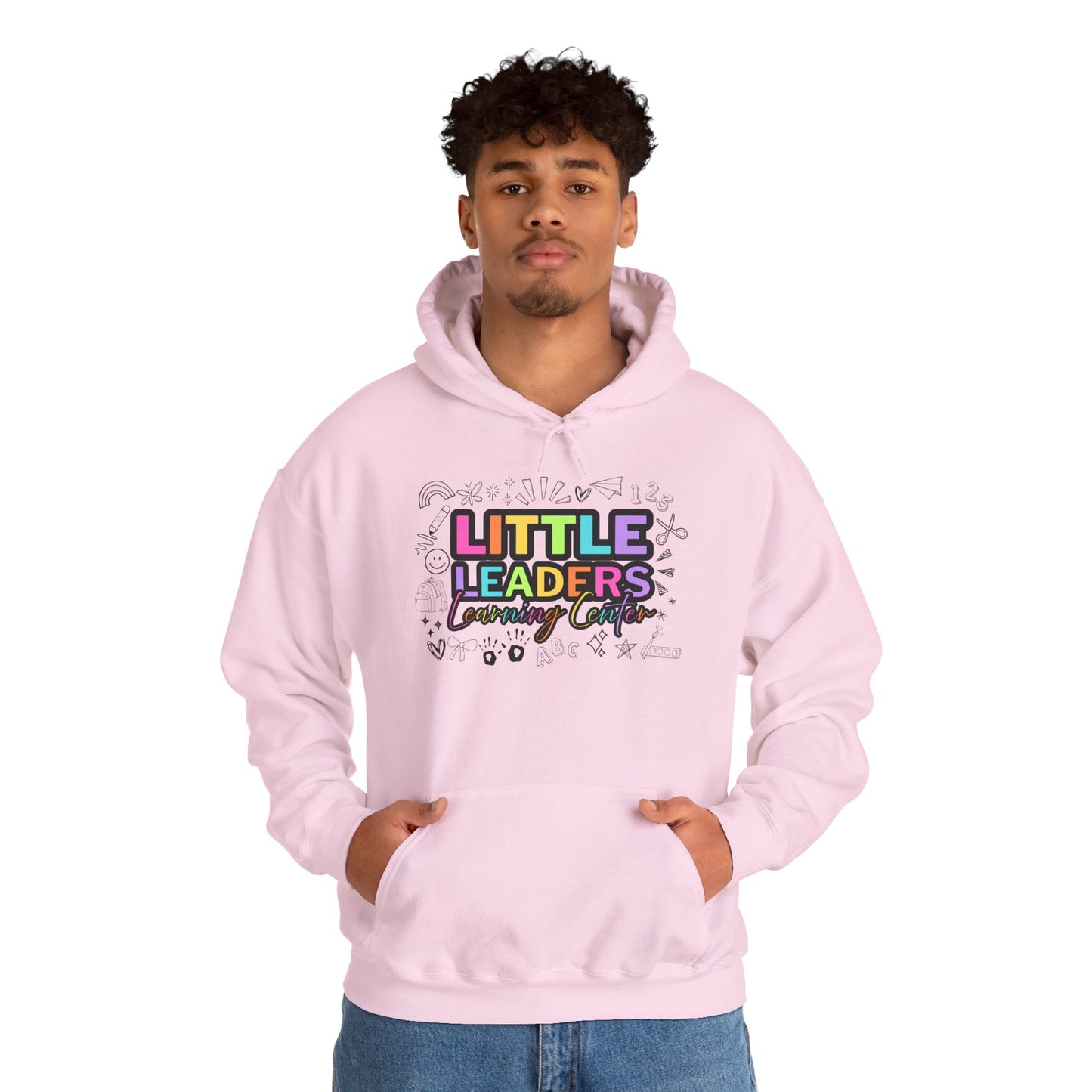 Little Leaders Doodle Design Hoodie - Cozy Unisex Sweatshirt
