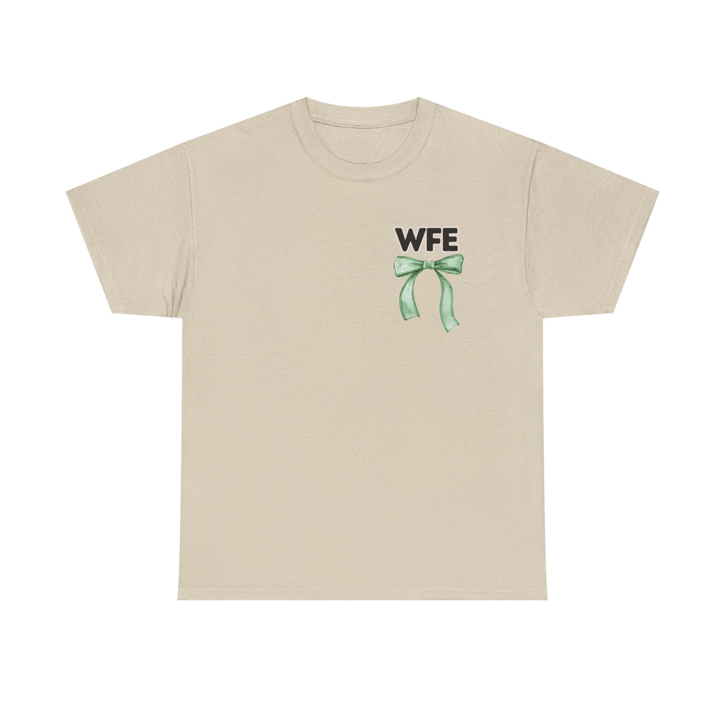 WFE Teaching Assistant and Bows- Unisex Heavy Cotton Tee with Bow Design