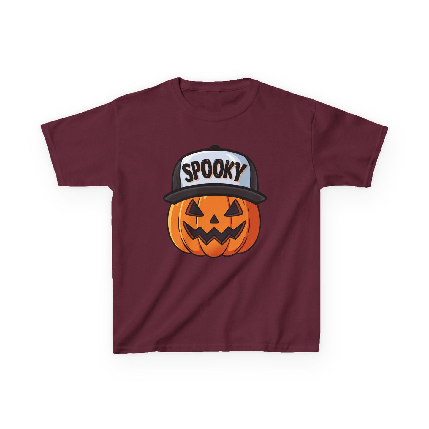 Spooky Pumpkin w/ Hat | Halloween | Kids Cotton™ Tee