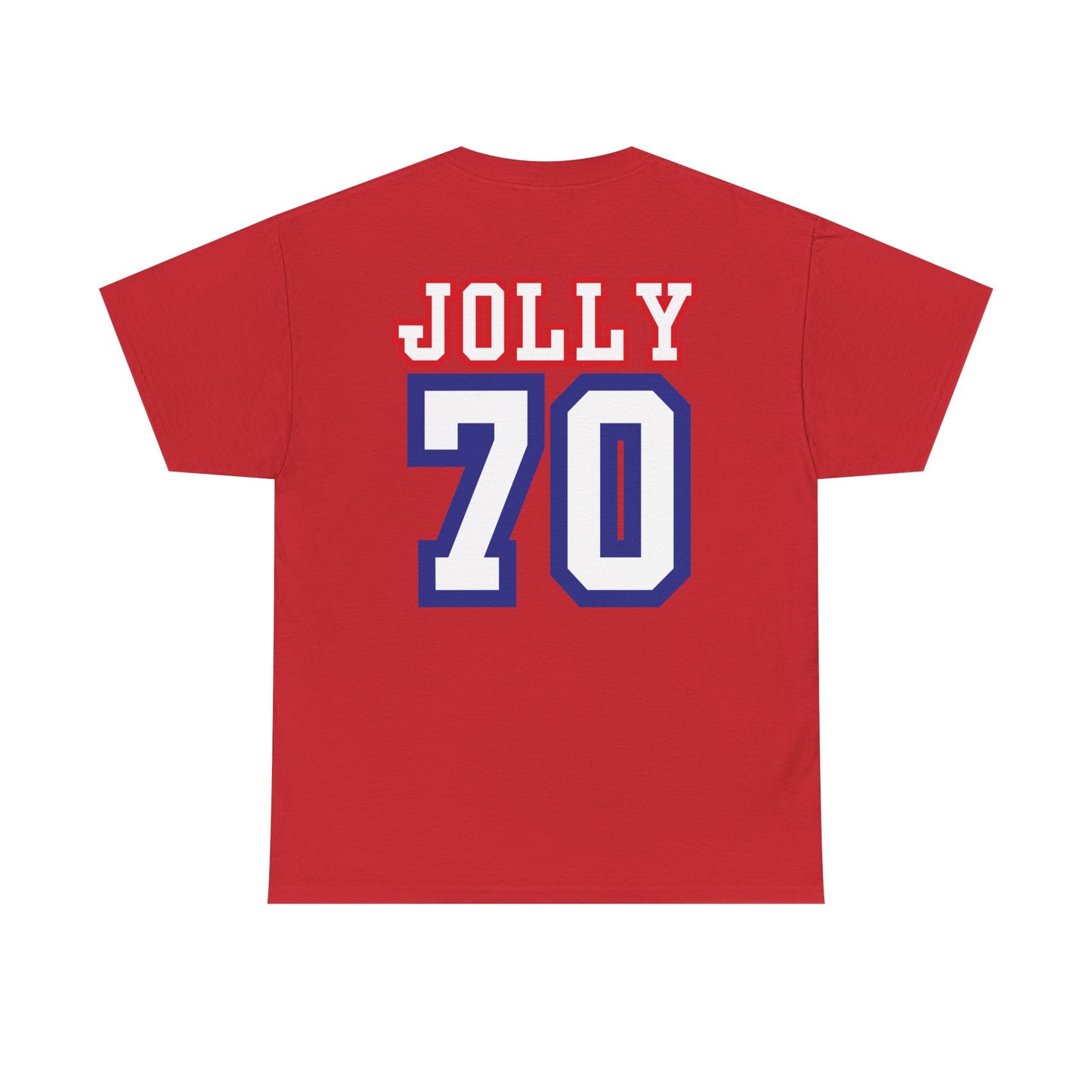 Custom- Jolly- Grandpa's Biggest Fan Unisex Heavy Cotton Tee - Patriotic Family Shirt
