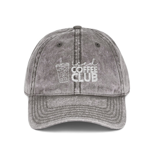 Vintage Coffee Club Cap - Stylish Embroidered Hat for Coffee Lovers
