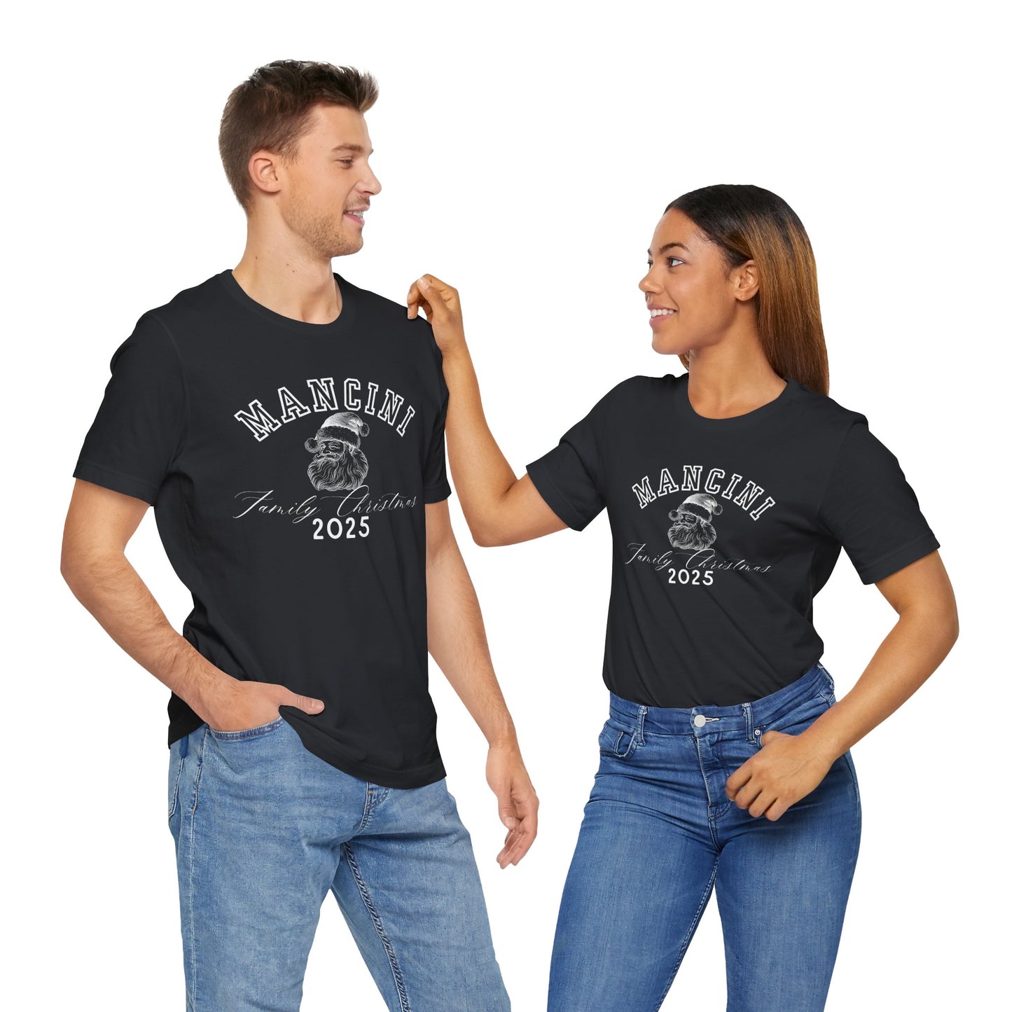 FAMILY CHRISTMAS- SANTA- Unisex Jersey Short Sleeve Tee