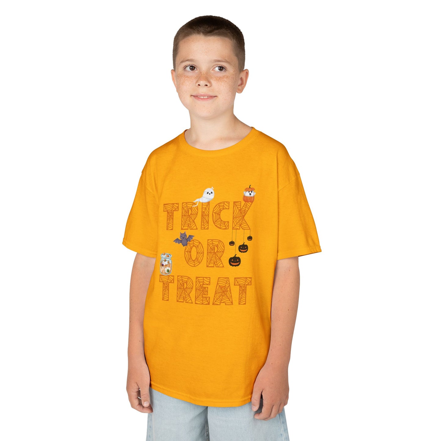 Trick or Treat Kids Tee, Halloween Shirt for Kids