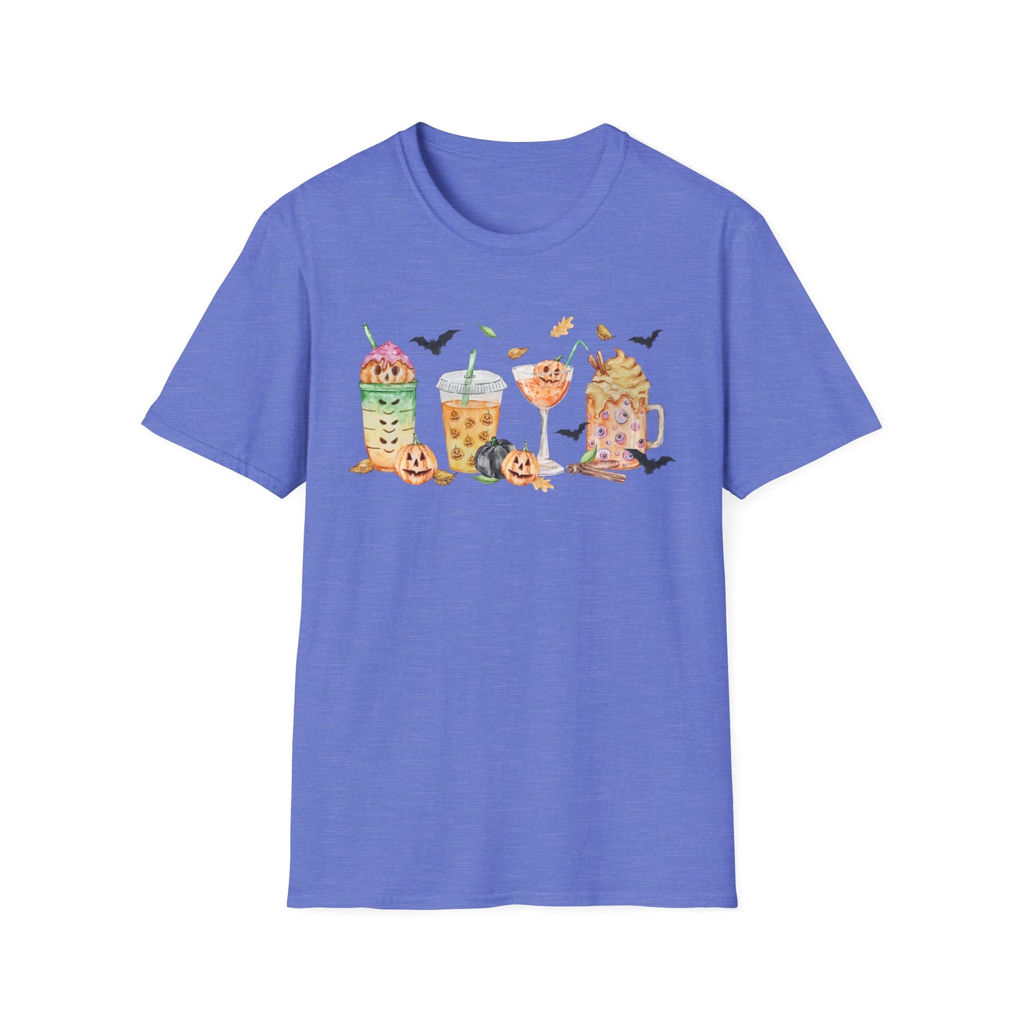 Halloween Beverage Themed T-Shirt- Unisex Softstlye