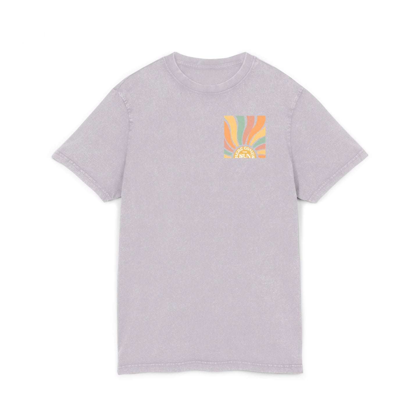 Here Comes the Sun Design- Acid Washed Tee for Summer
