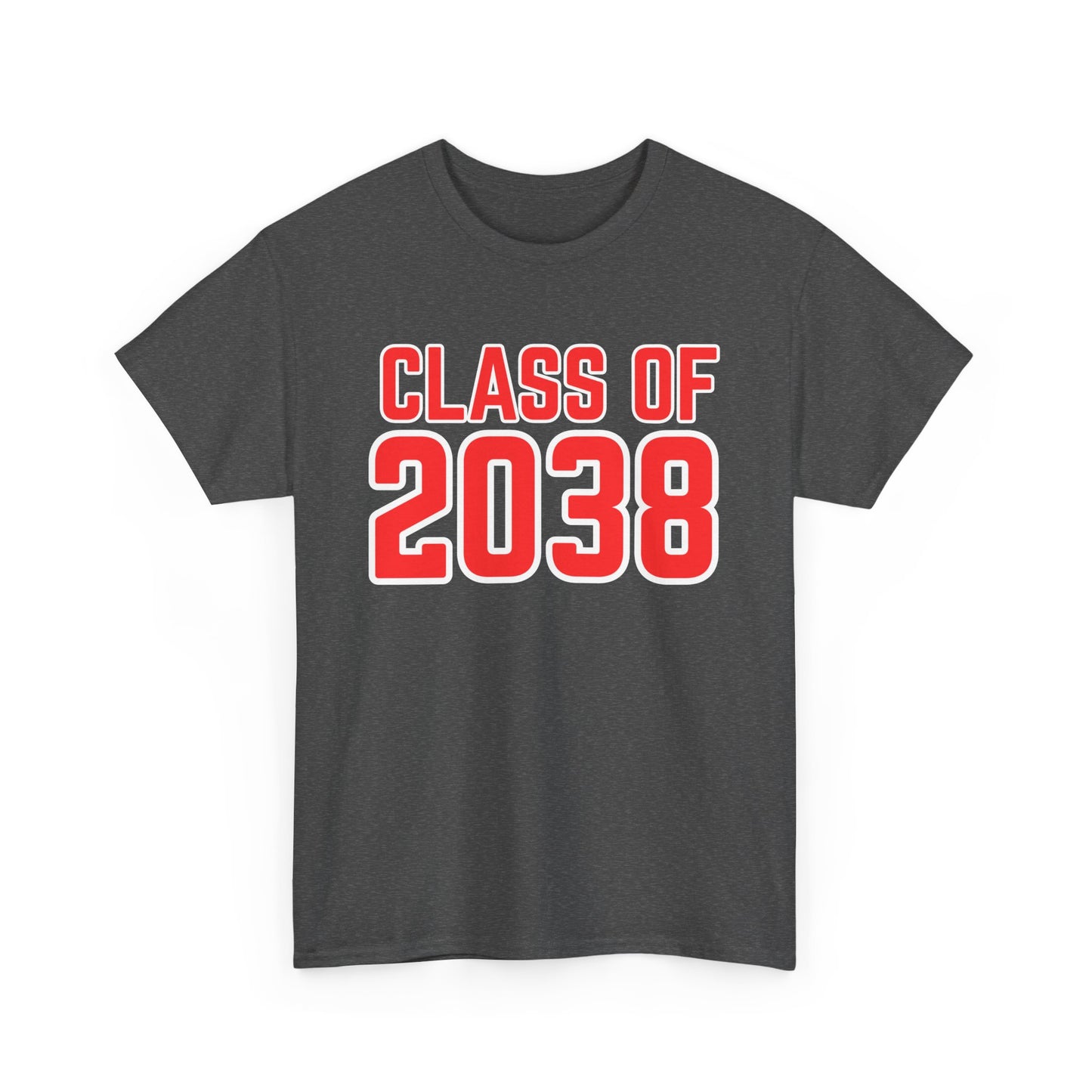 Class of 2038 Unisex Heavy Cotton Tee- Back to School- Grow With Me