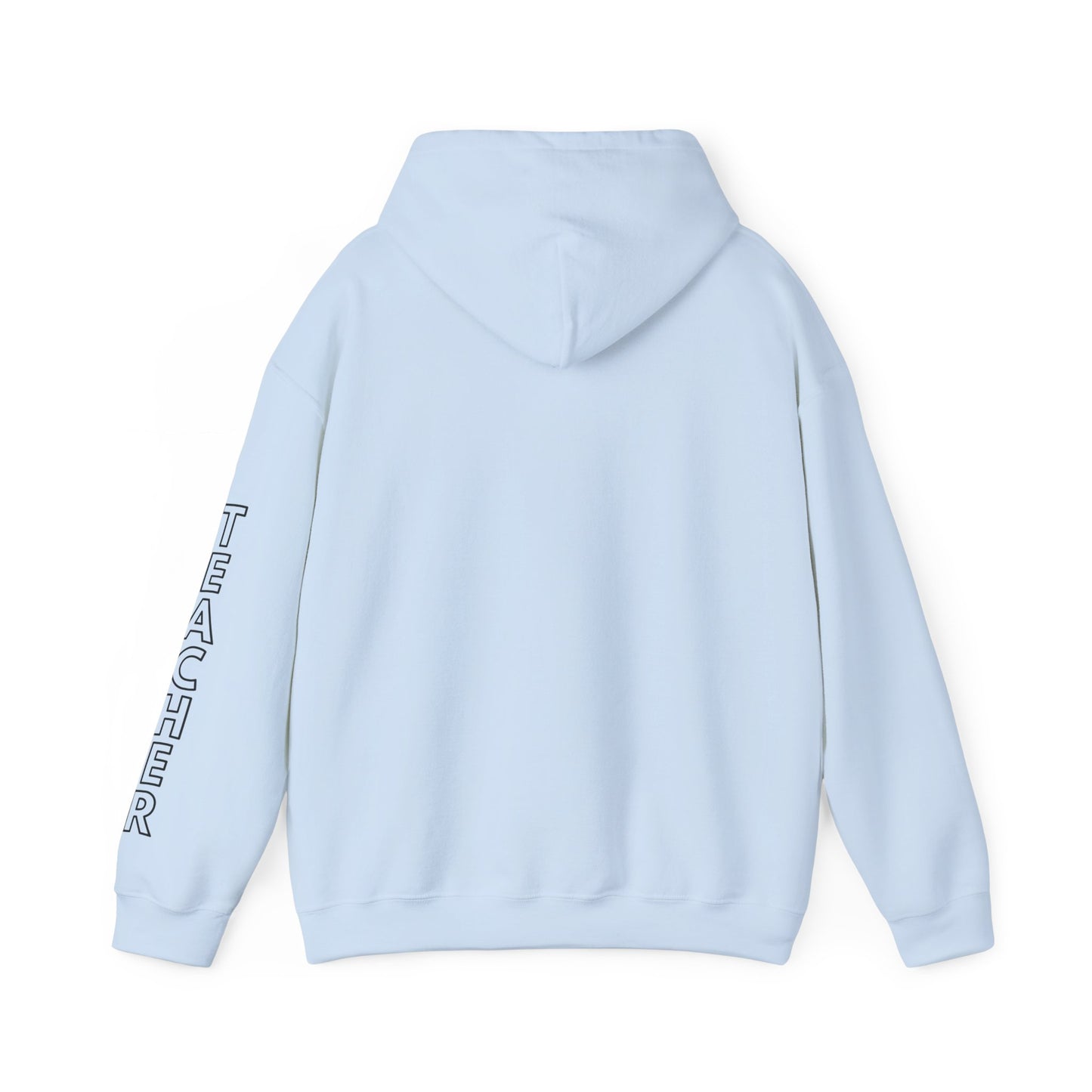 Moriches Teacher Simple Design Hoodie w/ Teacher on Sleeve - Cozy Unisex Sweatshirt