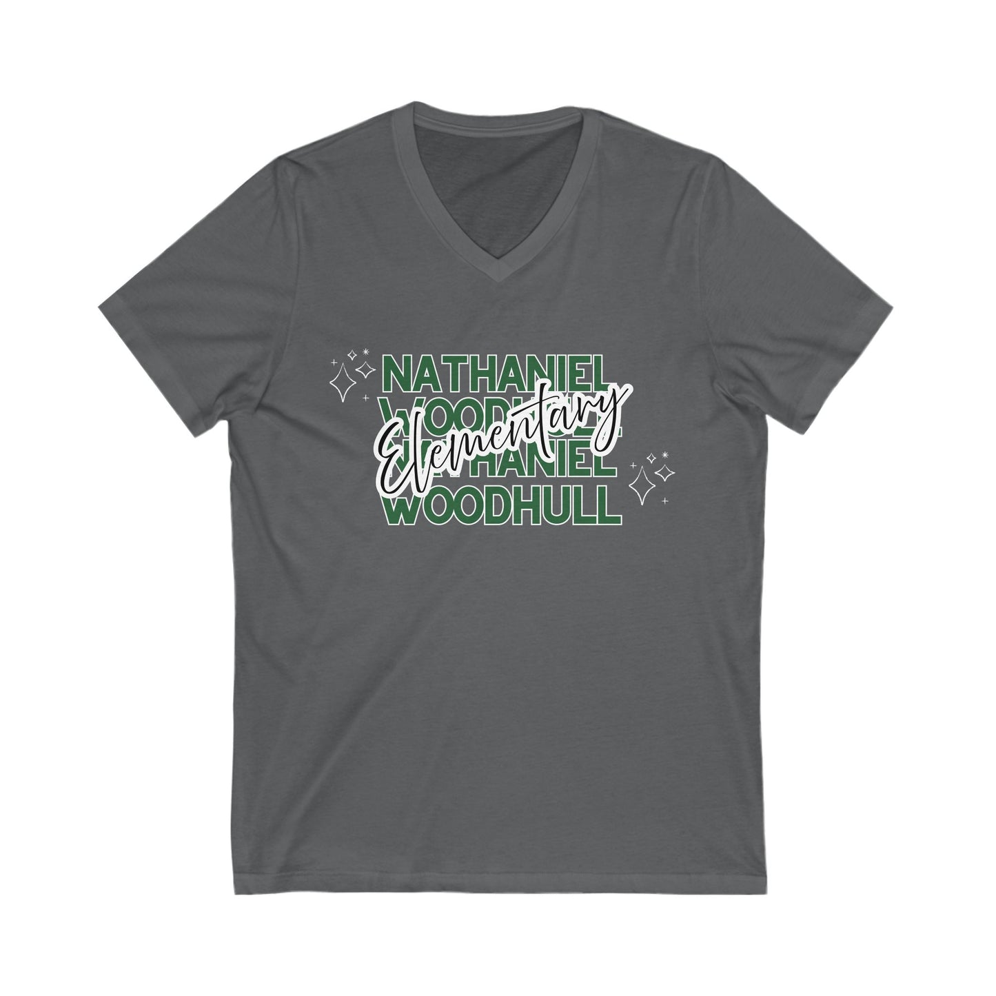 Woodhull Elementary School V-Neck Tee - Every Child Matters