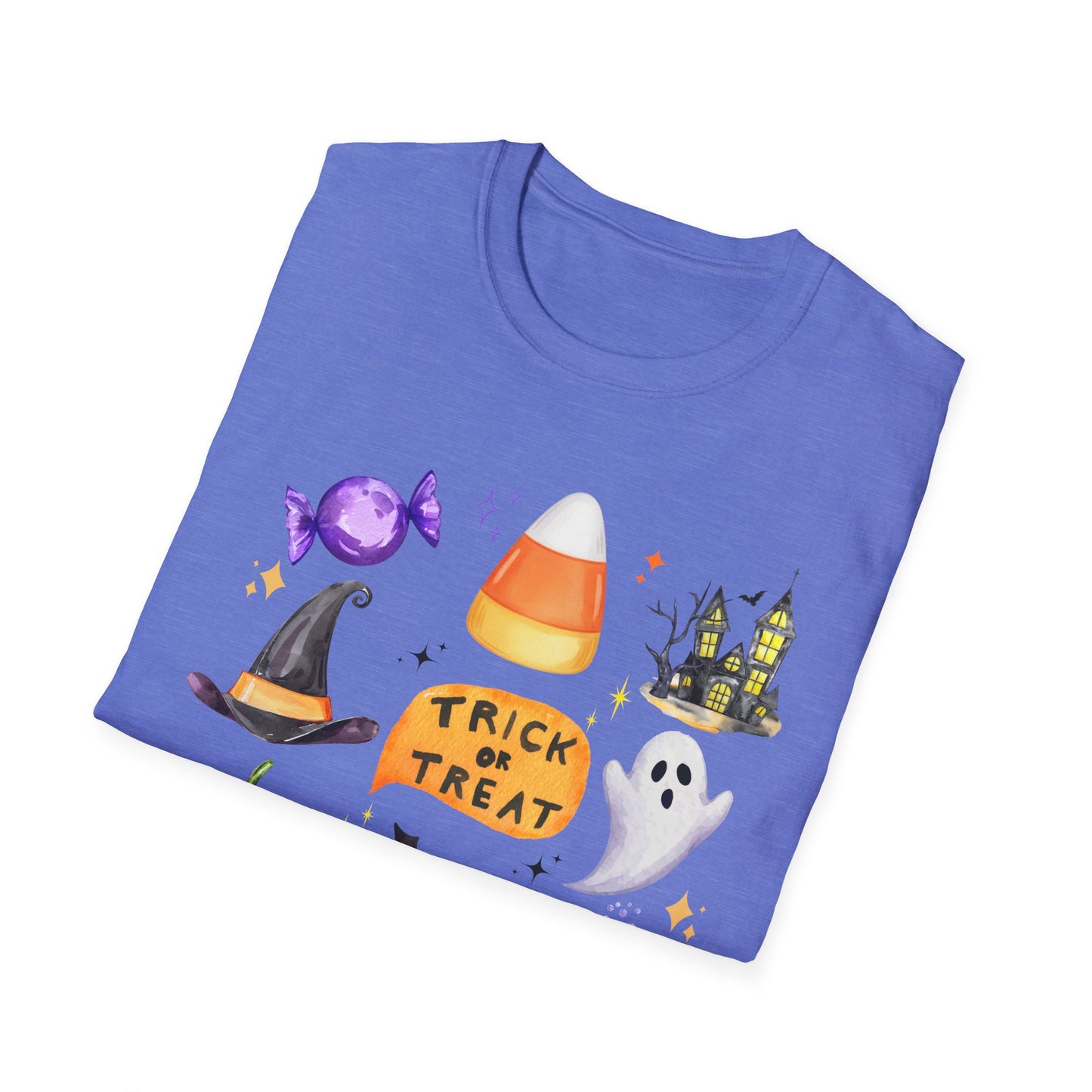 Halloween- Trick or Treat Themed T-Shirt- Unisex Softstlye