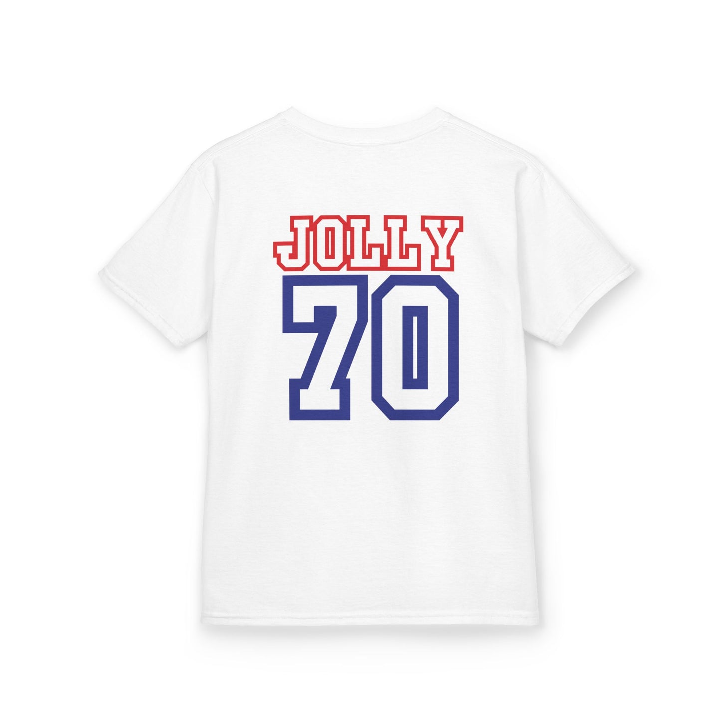 Custom Grandpa's Biggest Fans Kids T-Shirt - Jolly 70 Design, Perfect for Family Gatherings!