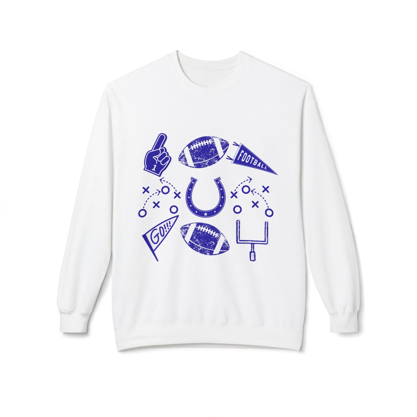 Mancini- Personalized - Sporty Football Sweatshirt for Fans, Unisex Crewneck with Team Spirit Design