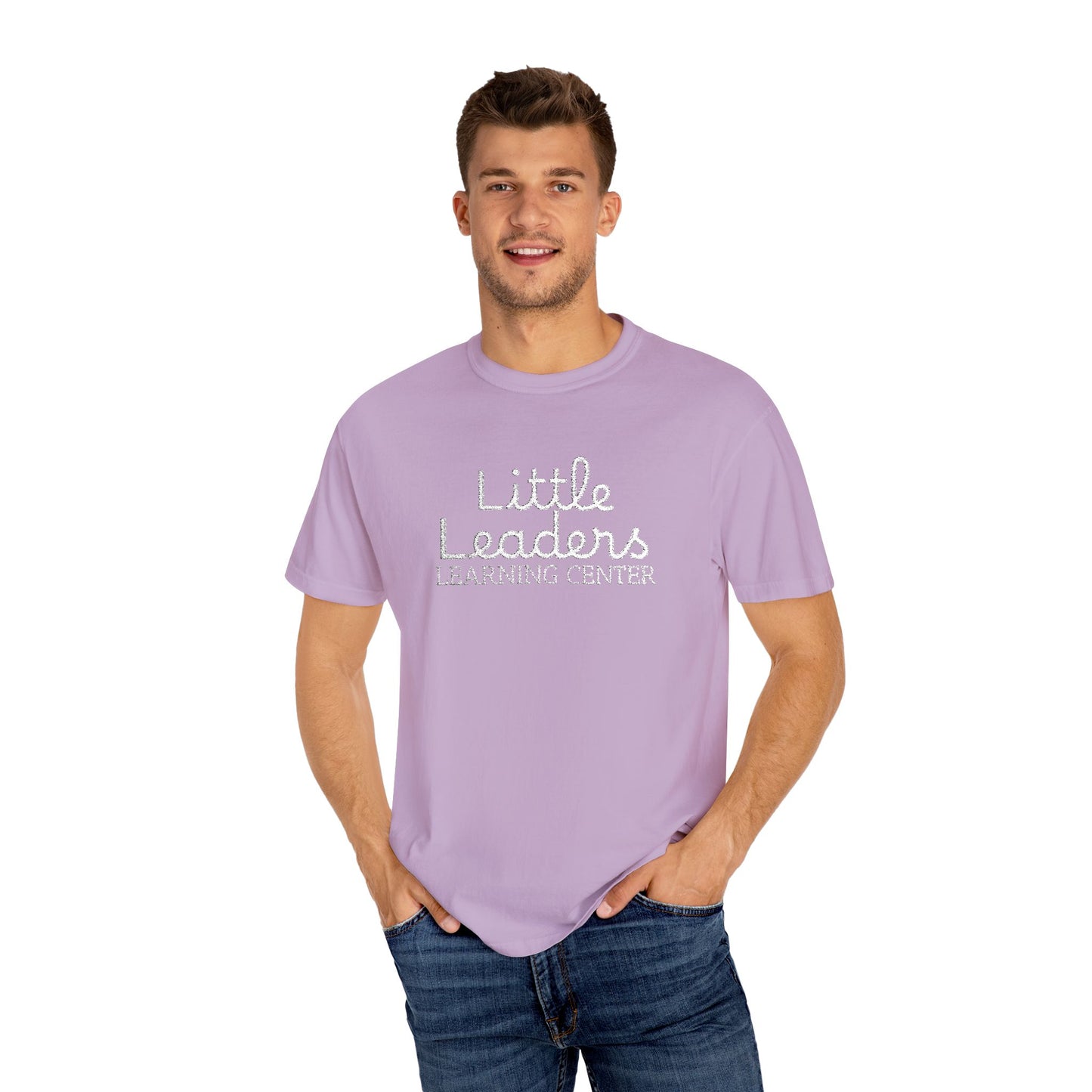 Little Leaders Full Embroidered Unisex Garment-Dyed T-Shirt
