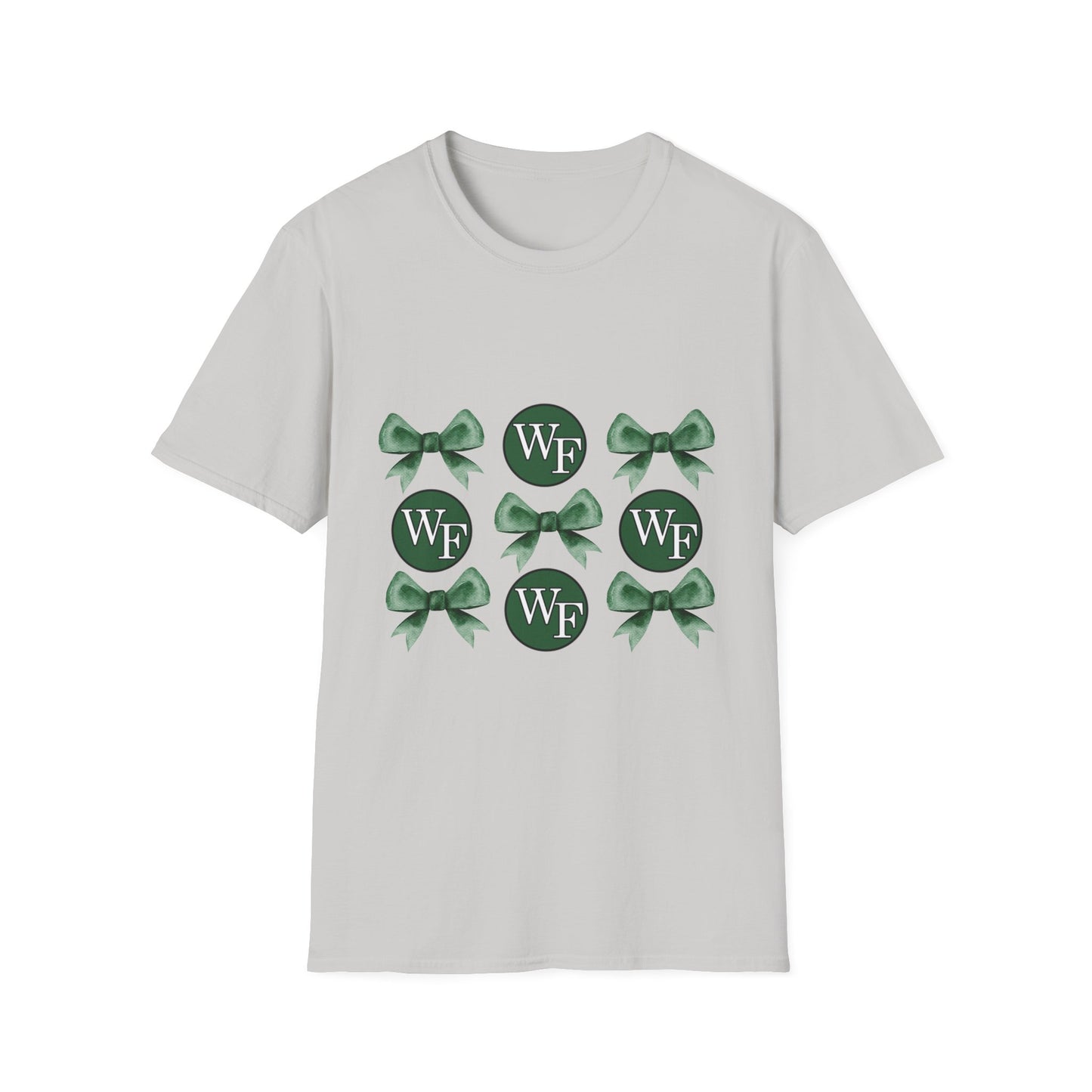 Floyd Strong Logo and Green Bow Unisex Softstyle T-Shirt - Perfect for Celebrations & Events