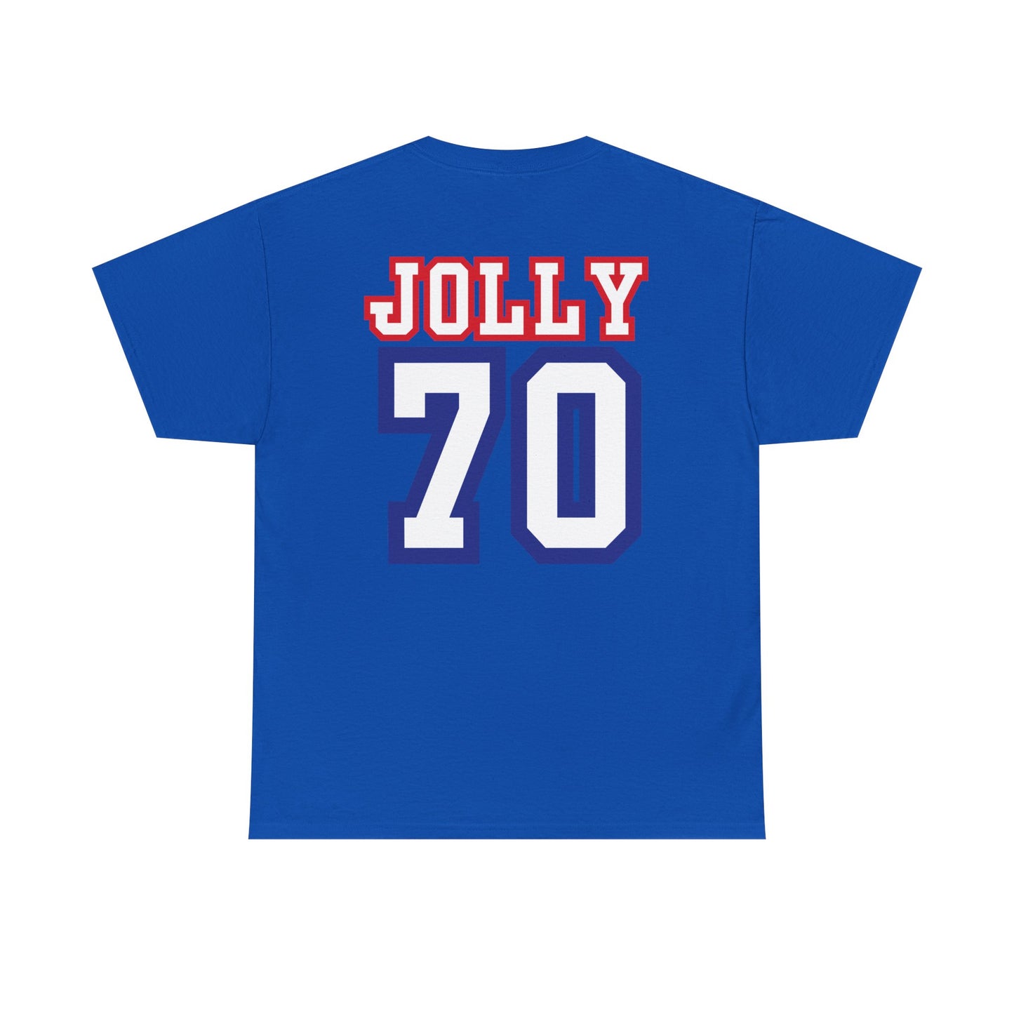 Custom- Jolly- Grandpa's Biggest Fan Unisex Heavy Cotton Tee - Patriotic Family Shirt