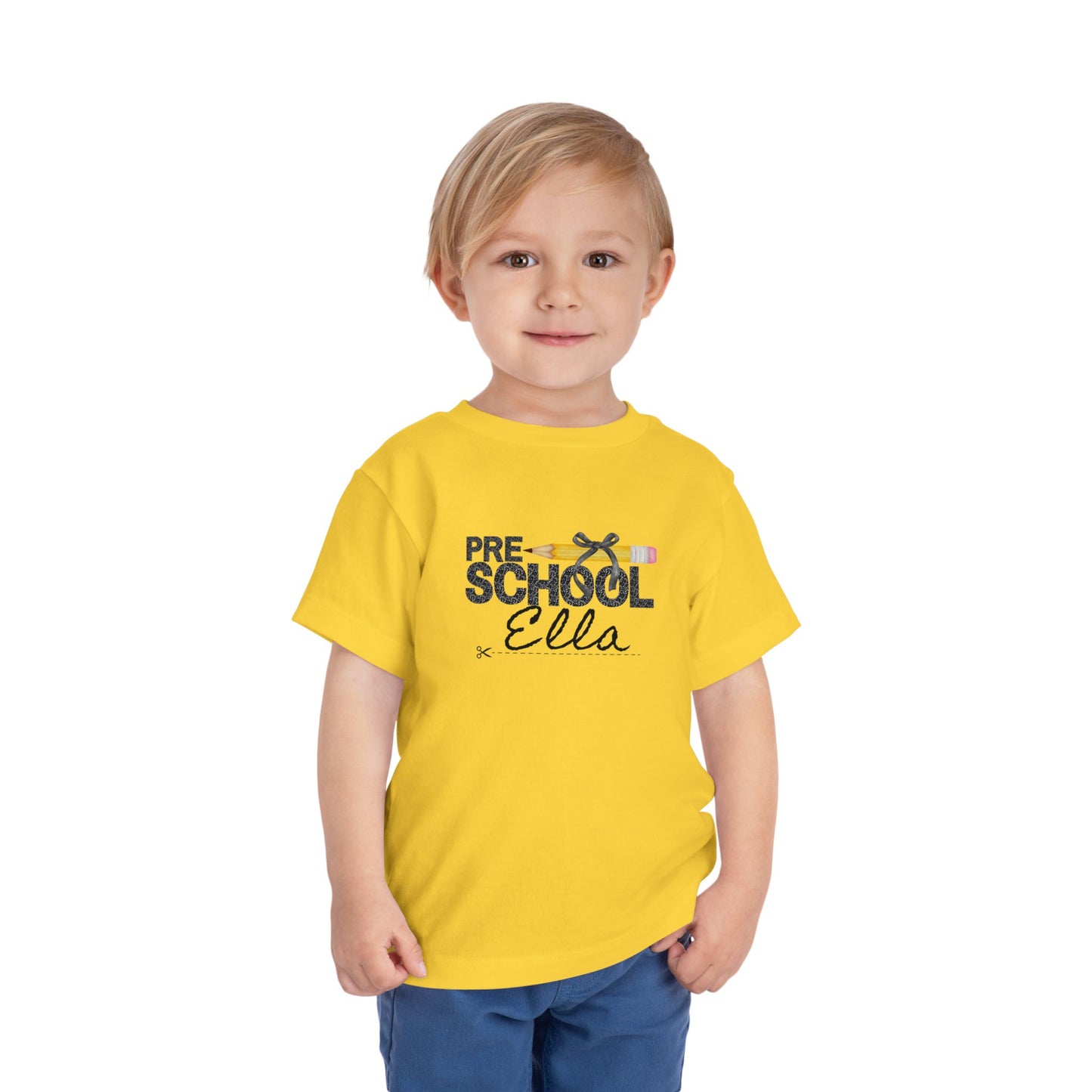 Preschool Girl Toddler Tee- Personalized - Back to School Shirt for Kids