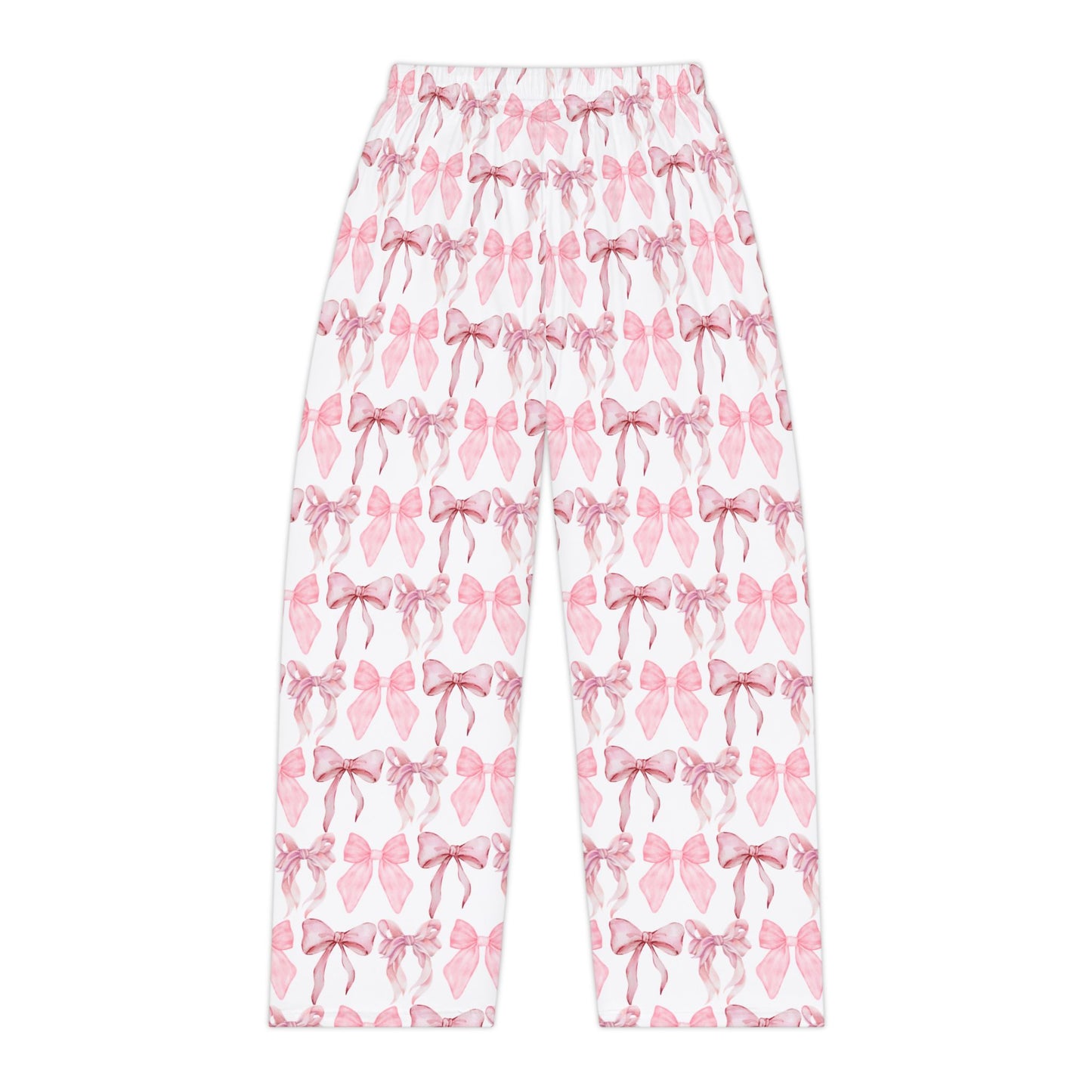 Chic Pink Bow Print Women's Pajama Pants - Motherhood- Cozy & Stylish Sleepwear