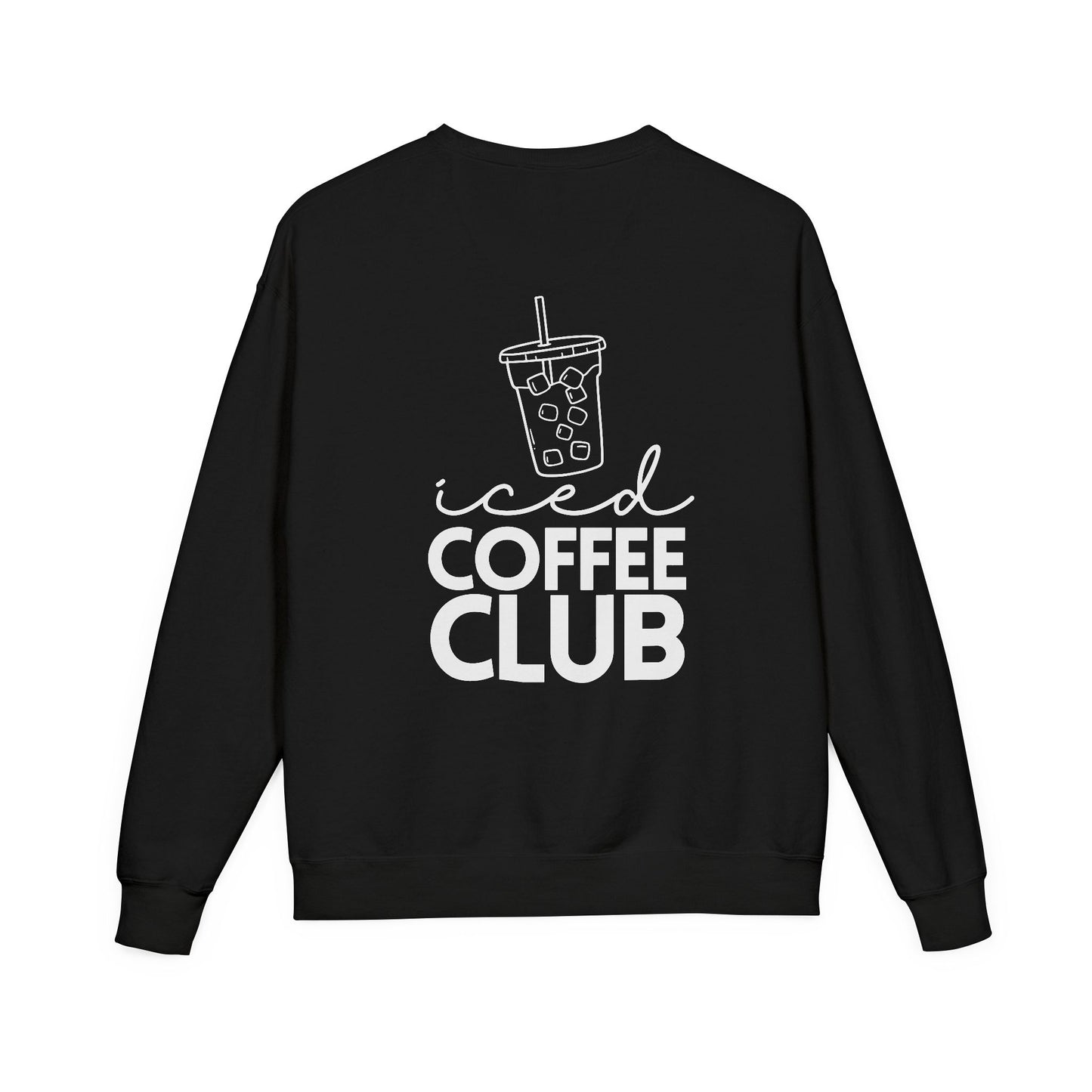 Coffee Lovers Garment Dyed Sweatshirt, Iced Coffee Club Apparel