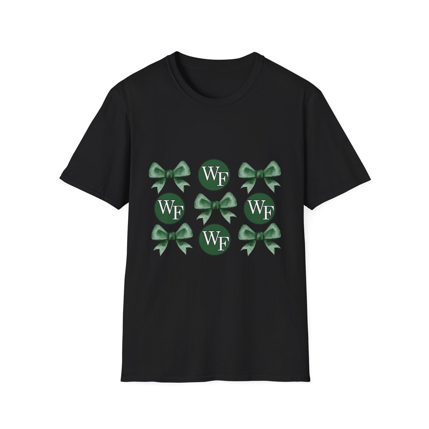 Floyd Strong Logo and Green Bow Unisex Softstyle T-Shirt - Perfect for Celebrations & Events