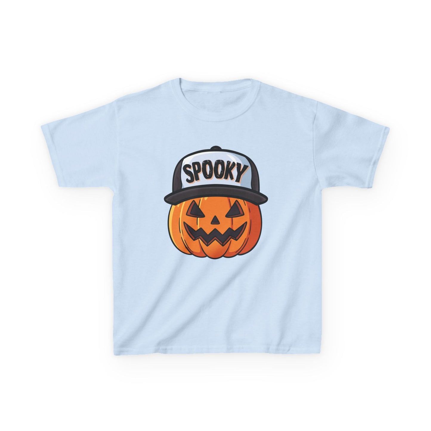 Spooky Pumpkin w/ Hat | Halloween | Kids Cotton™ Tee