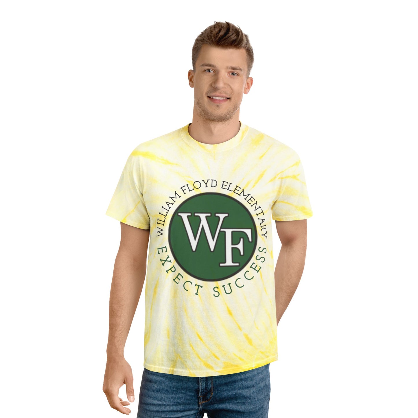 WFE Tie-Dye Tee, Fun Summer Shirt, Unique Gift, Vibrant Cyclone Style