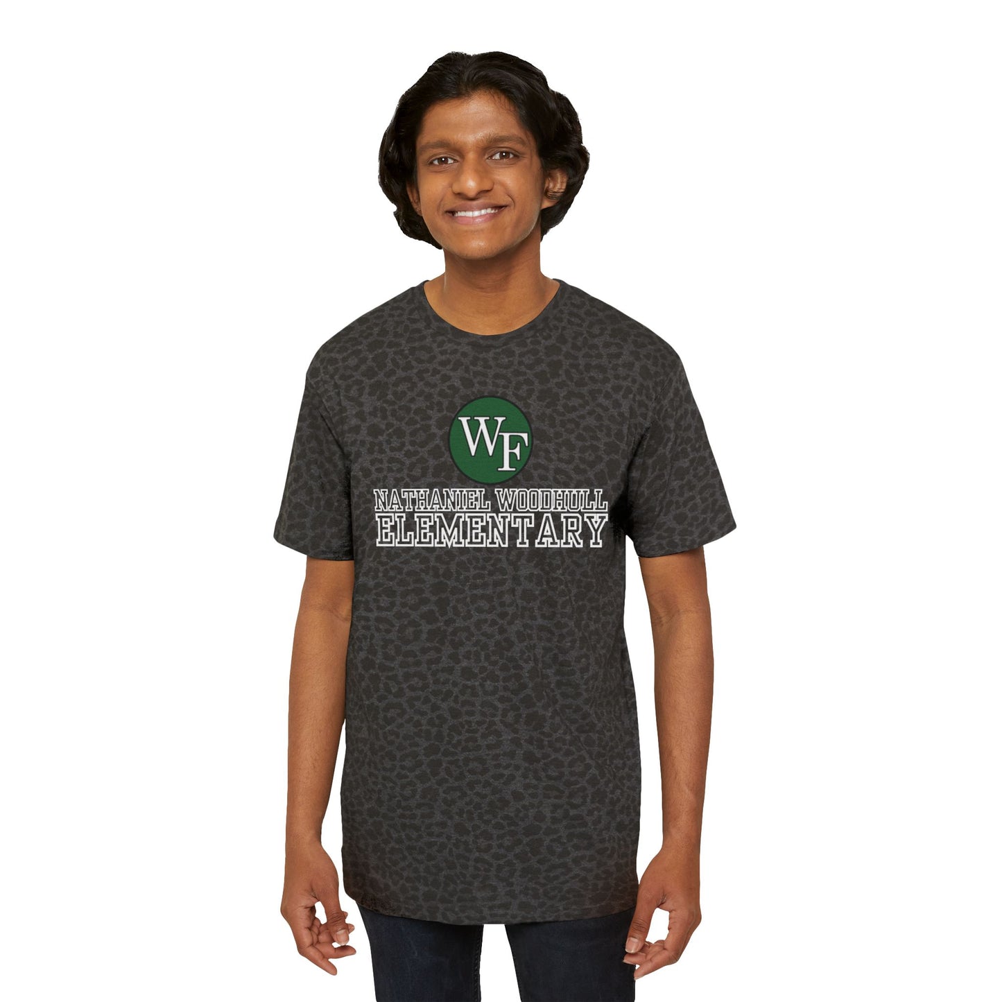 Woodhull Men's Fine Jersey Tee - ALL CAPS BACK- (Fun Prints), School Spirit Shirt
