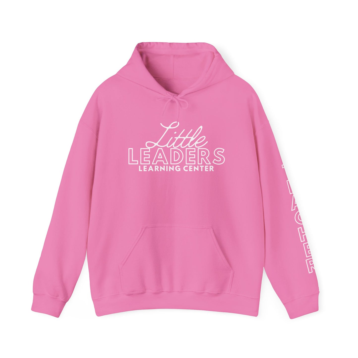 Little Leaders Teacher Simple Design Hoodie w/ Teacher on Sleeve - Cozy Unisex Sweatshirt