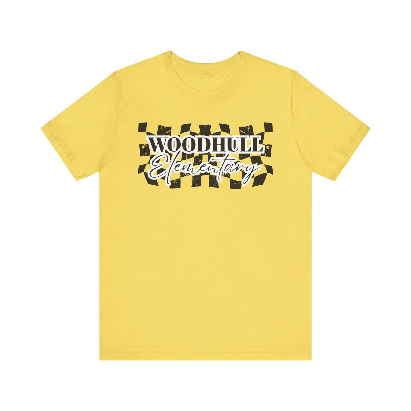 Woodhull Checkered Logo Unisex Jersey Tee
