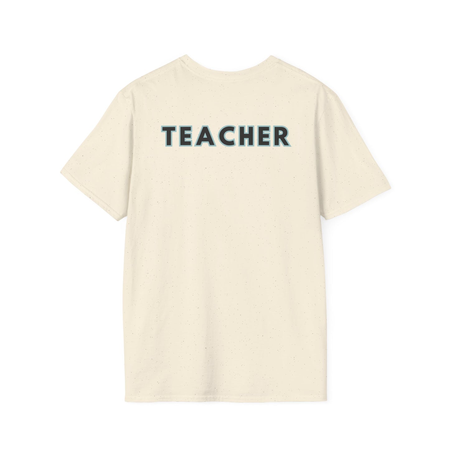 Little Leaders Teacher w/ Backpack Design Unisex Softstyle T-Shirt