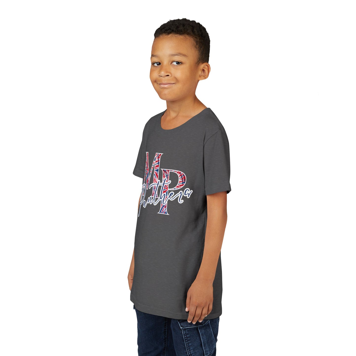Miller Place Panthers Tie Dye MP- Youth Tee with Panther Print