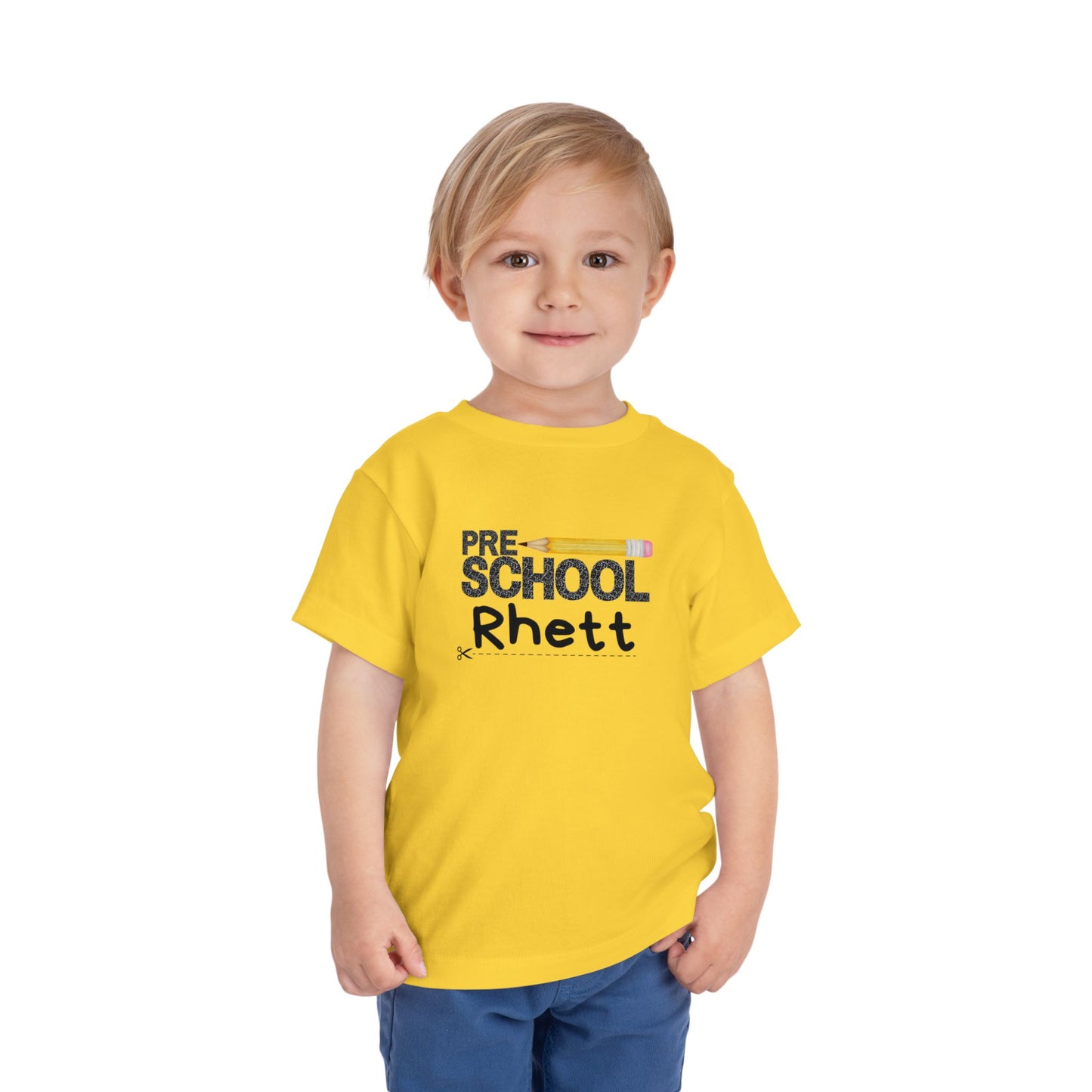 Preschool Boy Toddler Tee- Personalized - Back to School Shirt for Kids