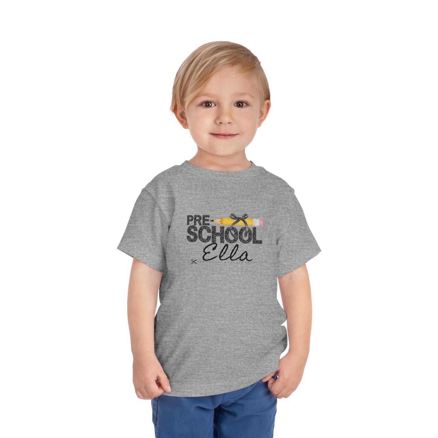 Preschool Girl Toddler Tee- Personalized - Back to School Shirt for Kids
