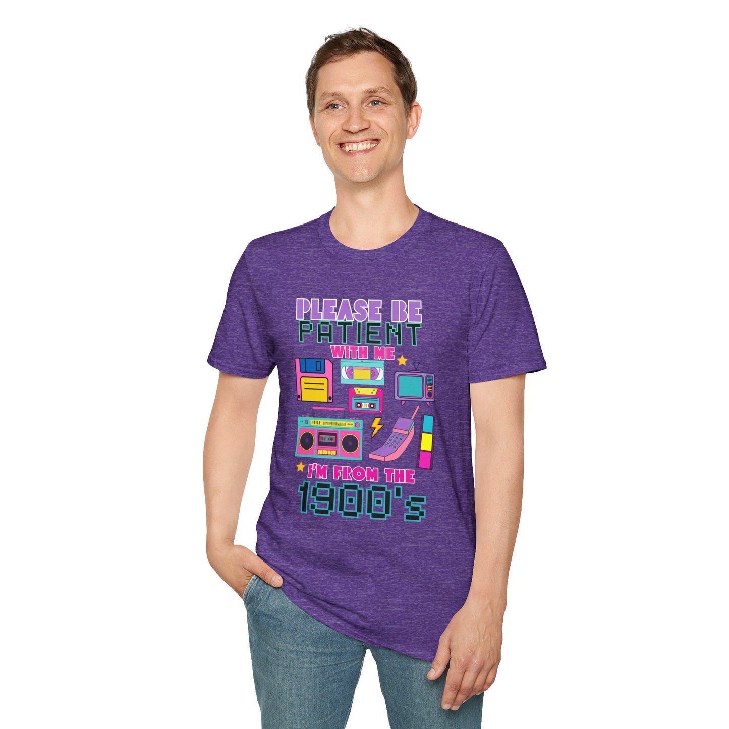 Retro 90's T-Shirt - Please Be Patient, Teacher Vintage- Unisex Graphic Tee