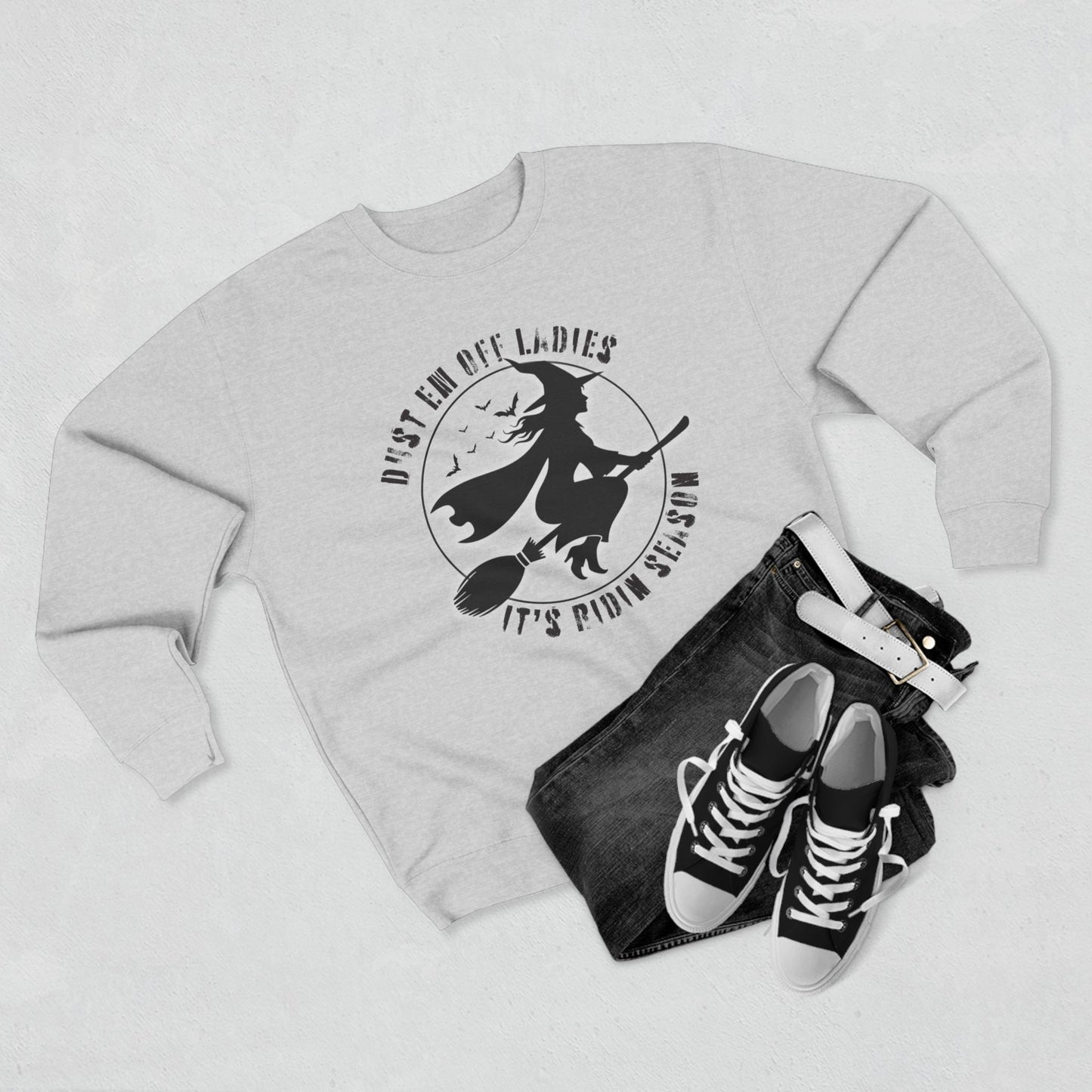 Halloween Witch Sweatshirt, Cozy Unisex Crewneck